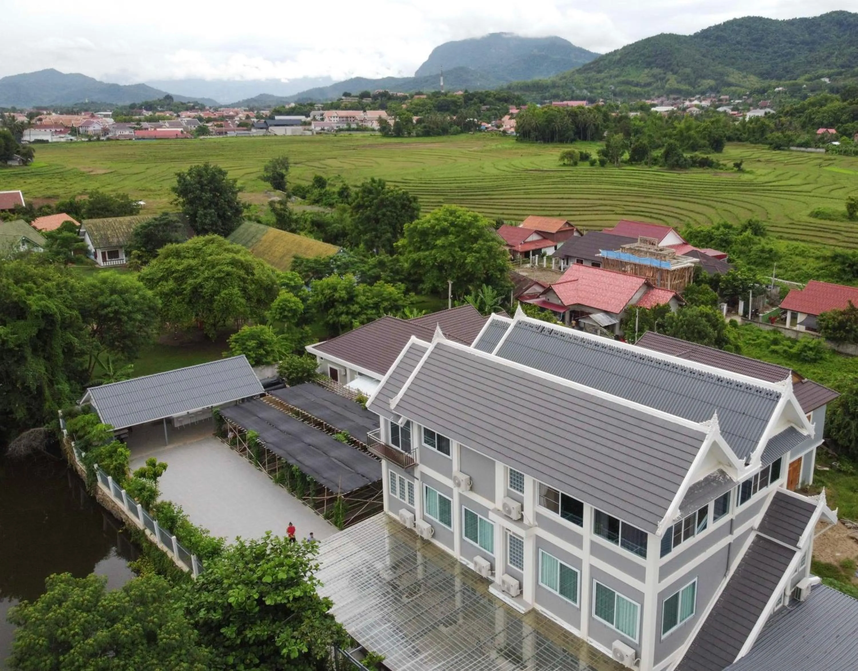 Property building in Garden House Rice Field and Mountain View