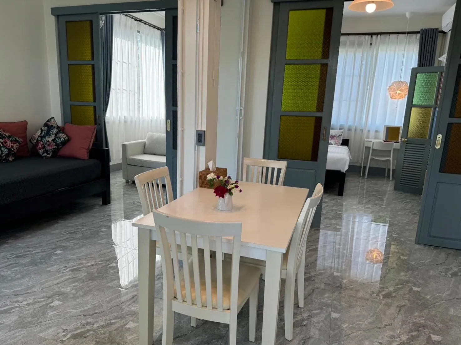 Property building in Garden House Rice Field and Mountain View