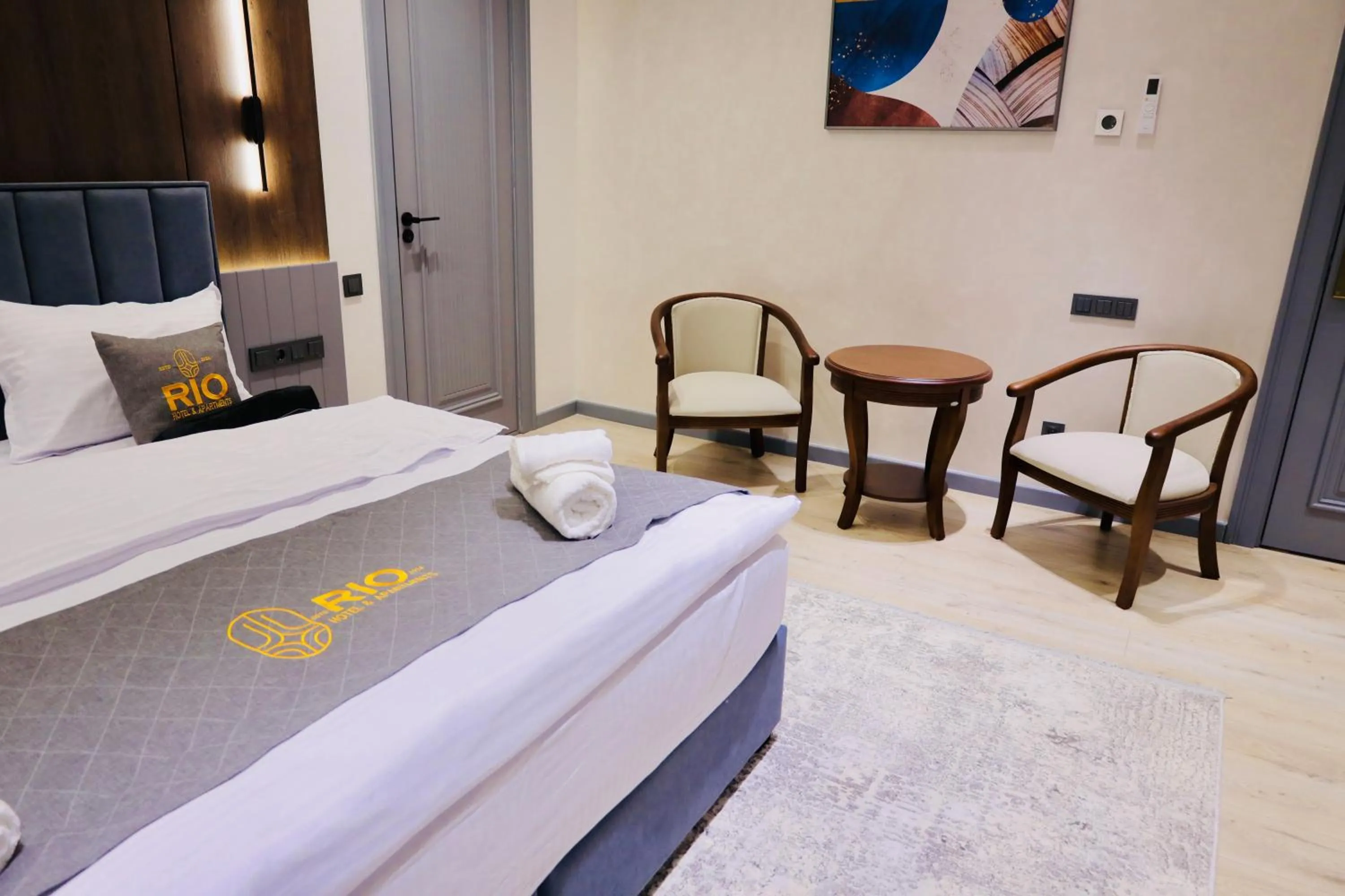 Balcony/Terrace, Bed in RIO Hotel