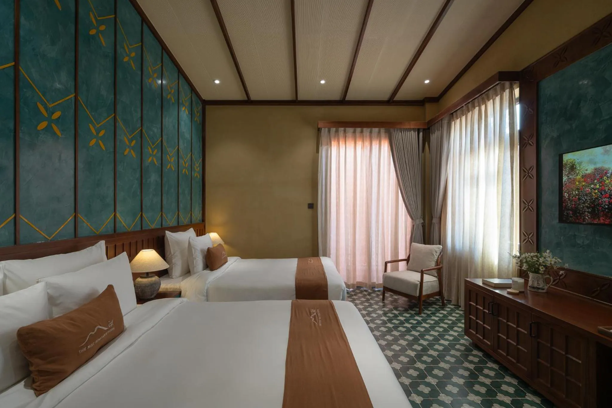 Photo of the whole room, Bed in The Mist Boutique DaLat Hotel