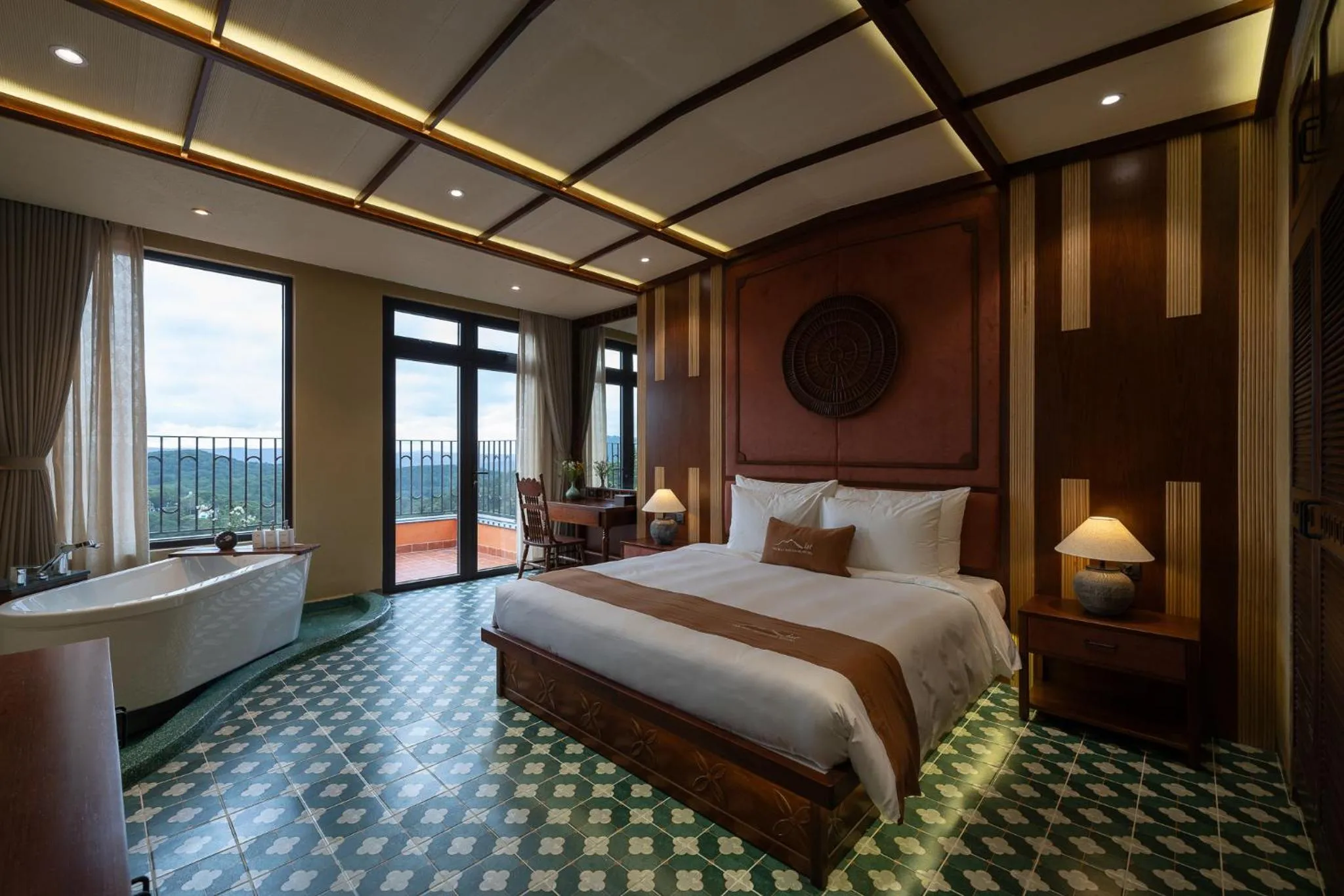 Photo of the whole room, Bed in The Mist Boutique DaLat Hotel