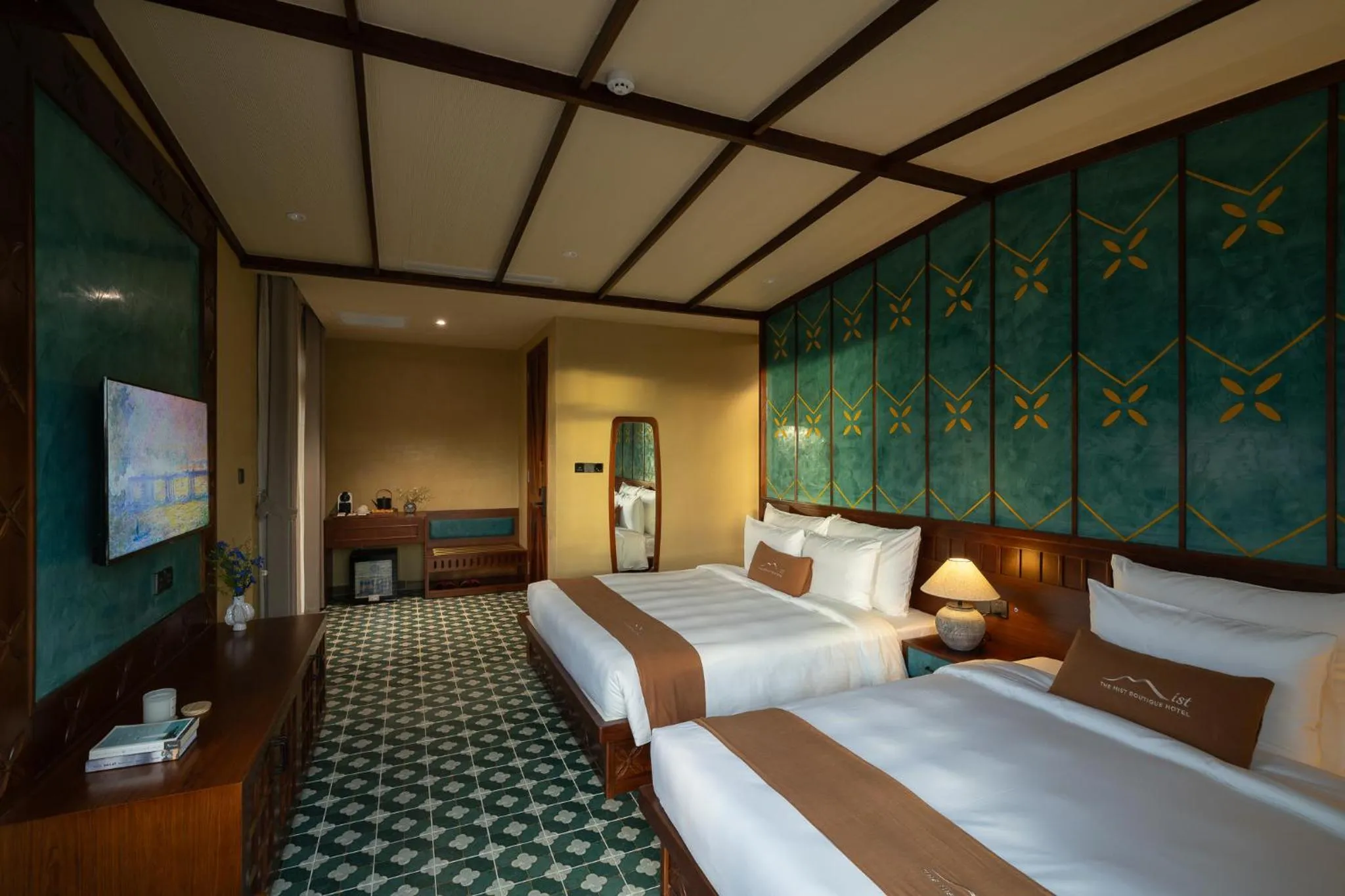 Bedroom, Bed in The Mist Boutique DaLat Hotel