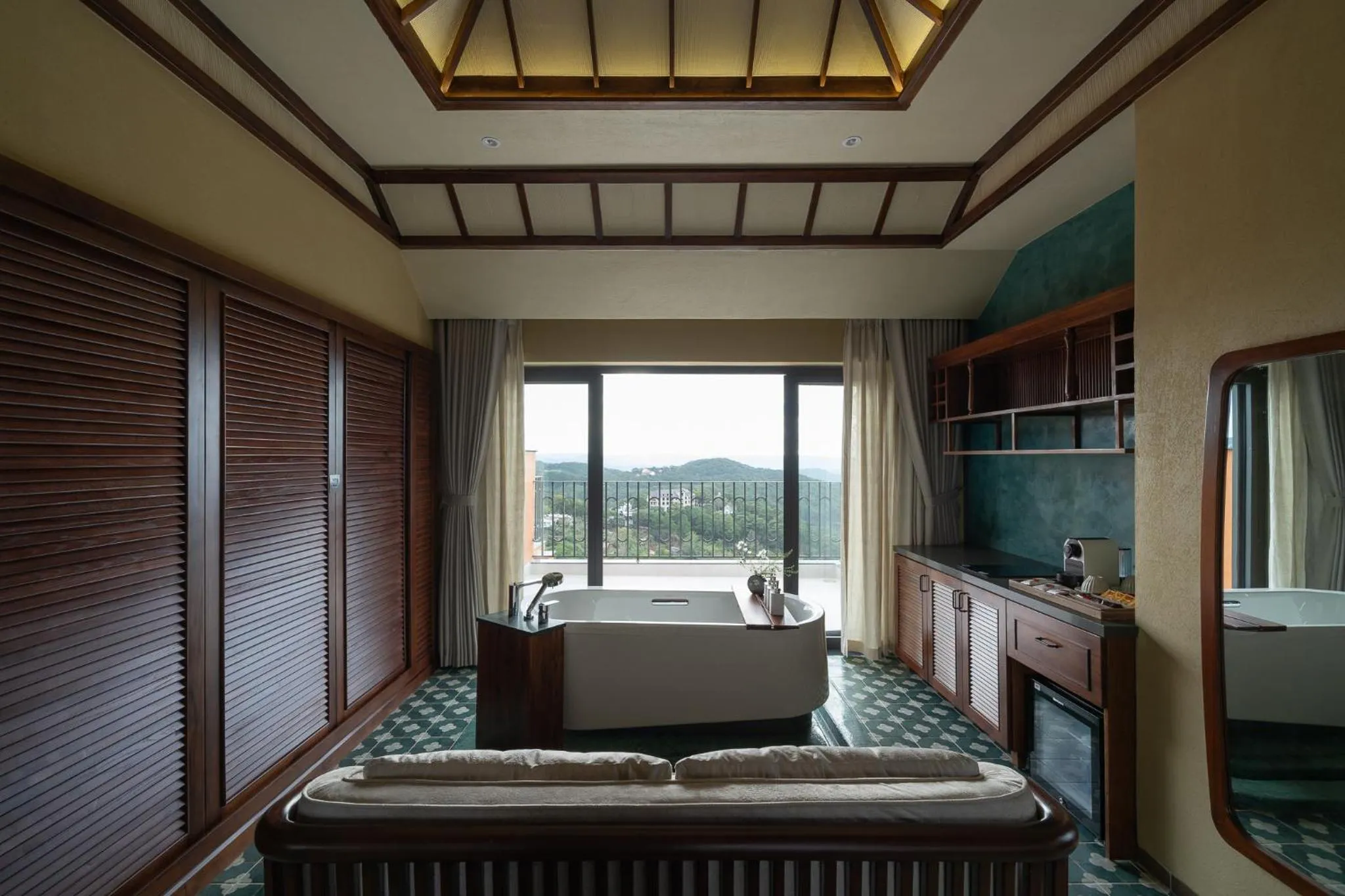 Seating area in The Mist Boutique DaLat Hotel