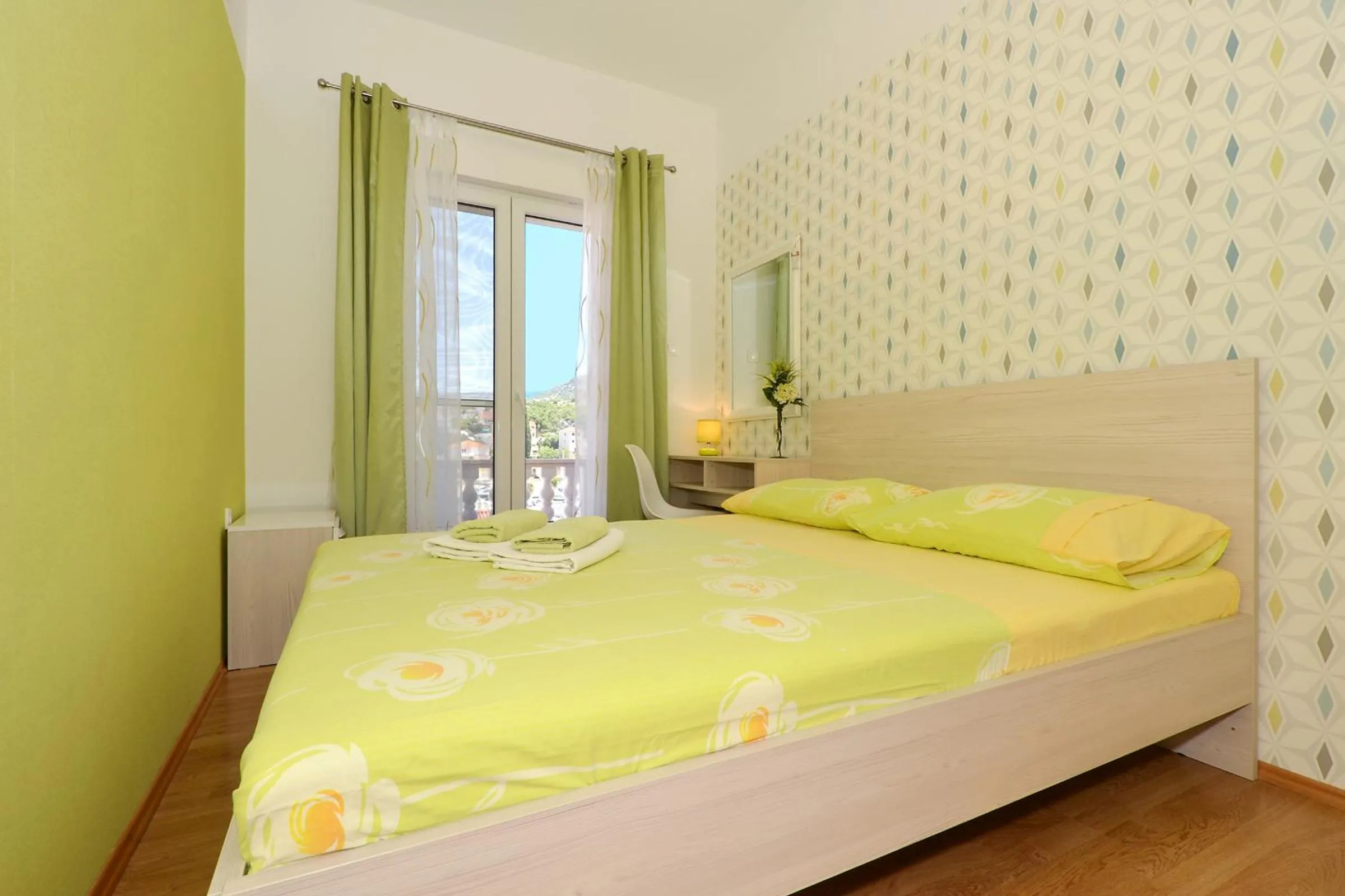 Bed in Apartments Petra