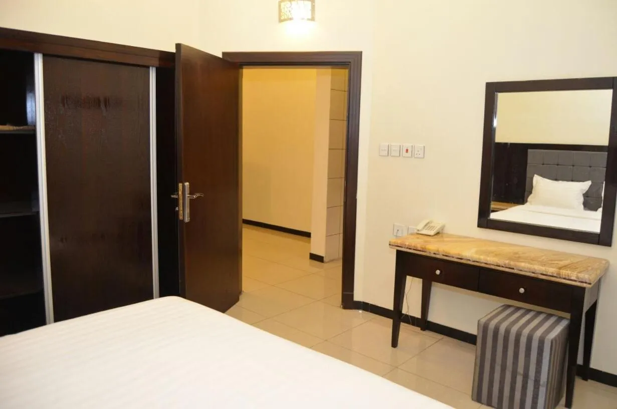 Photo of the whole room, Bed in فخامة الديار للشقق المخدومة Fakhamat Aldyar For Serviced Apartments