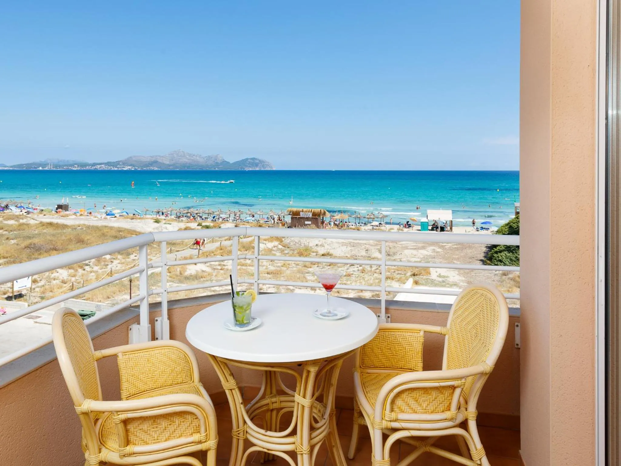 Balcony/Terrace in Aparthotel Dunes Platja