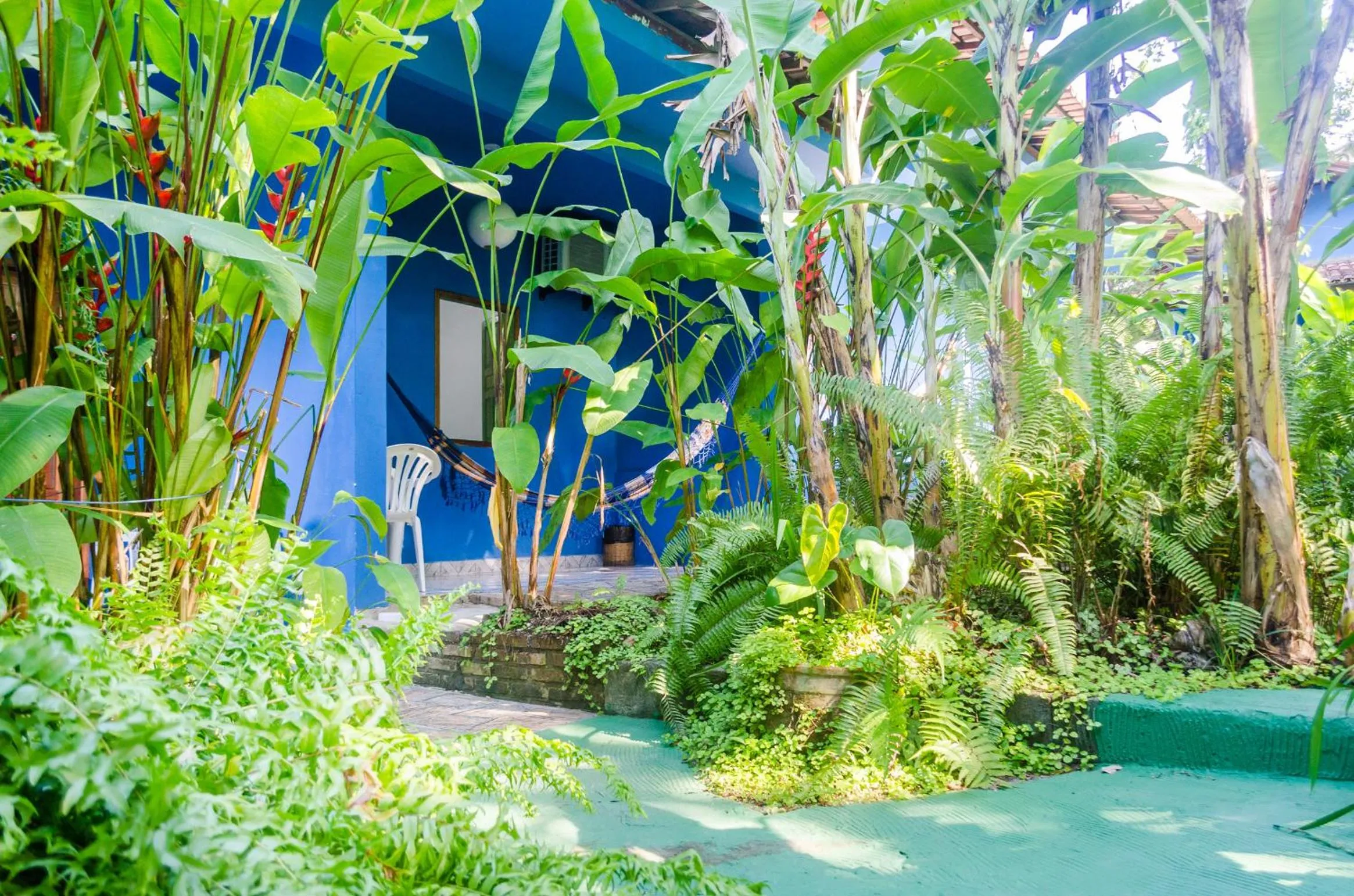 Garden view in Pousada do Mineiro