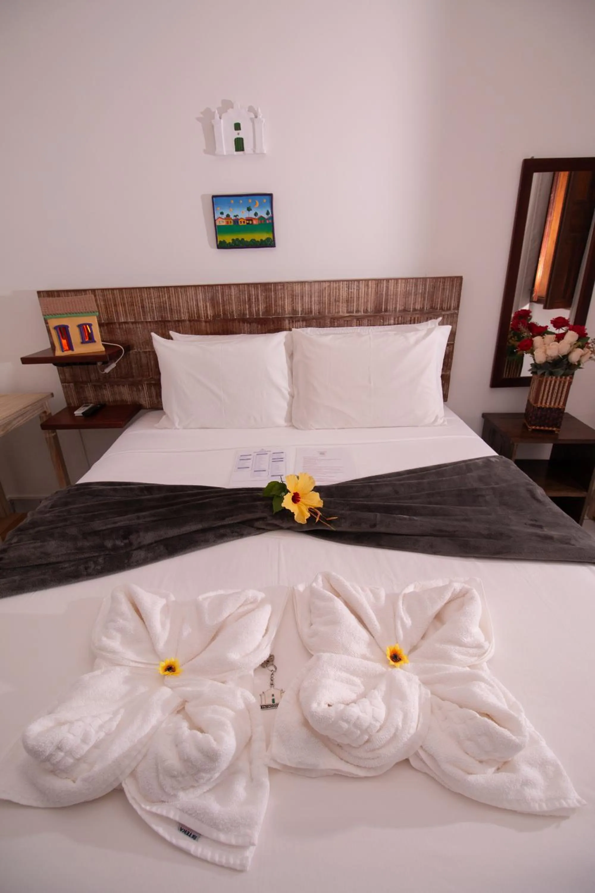 Bed in Pousada do Mineiro