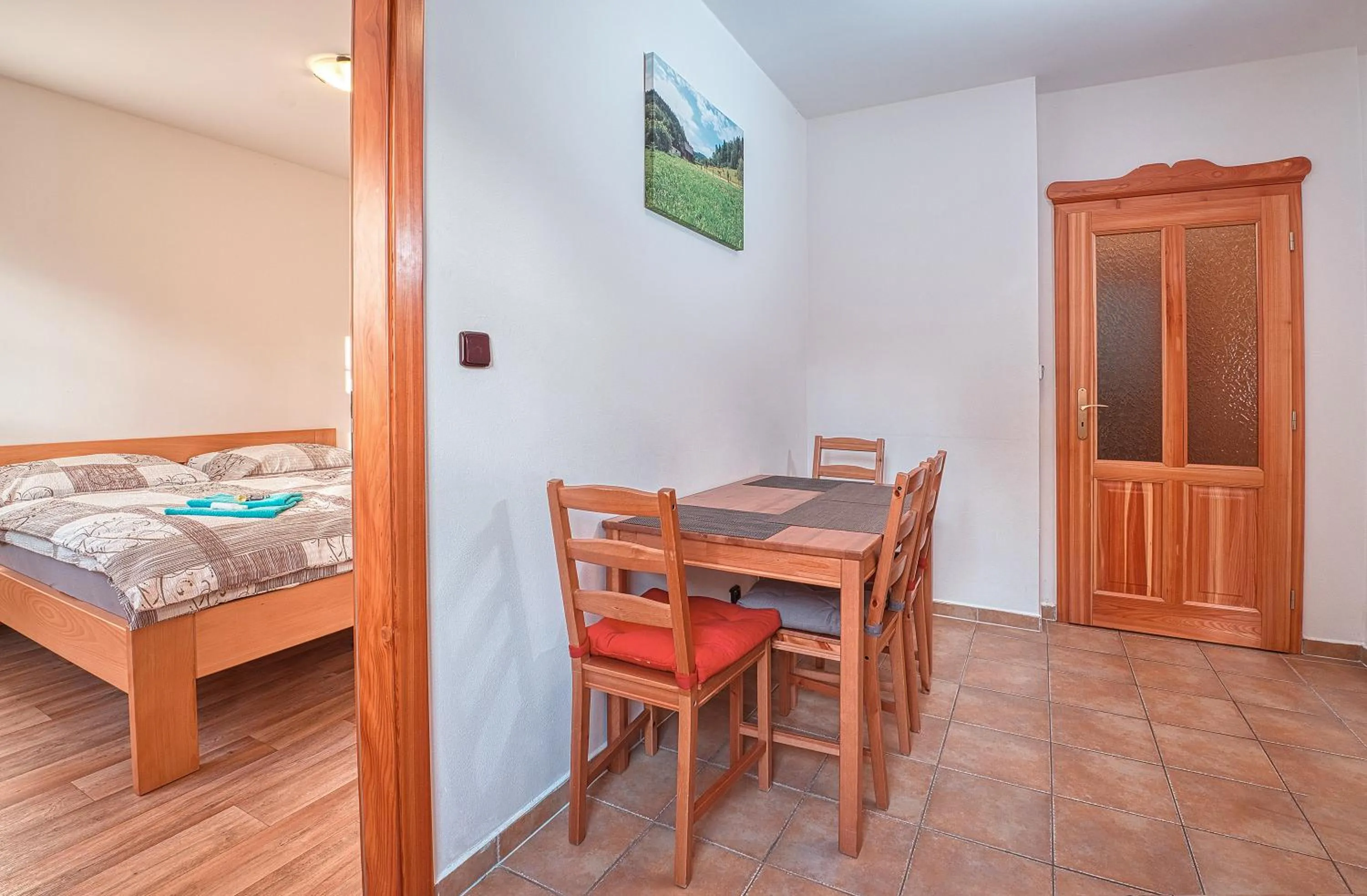 Seating area, Bed in Apartments White - Hill
