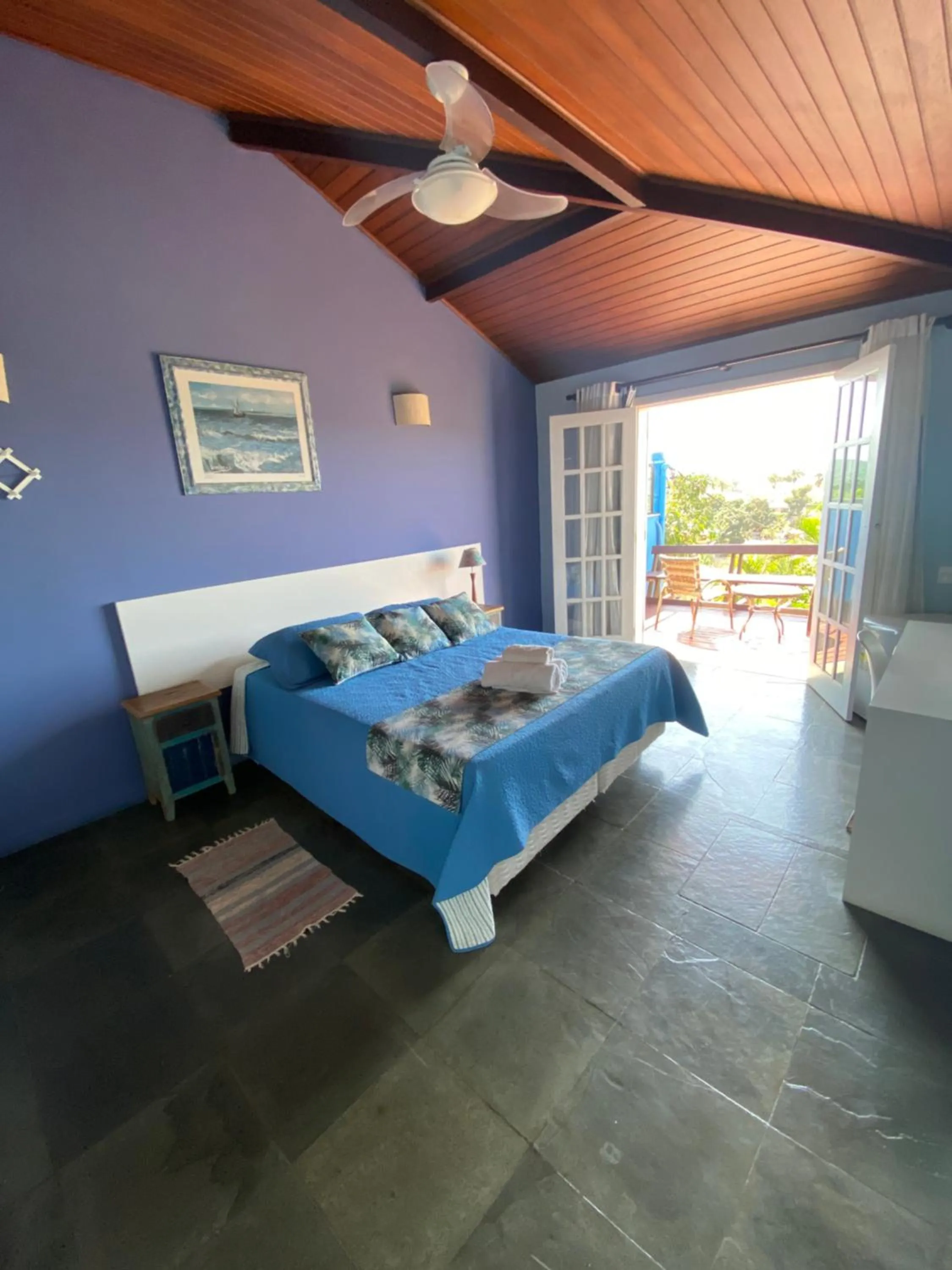 Bed in Pousada Akaroa