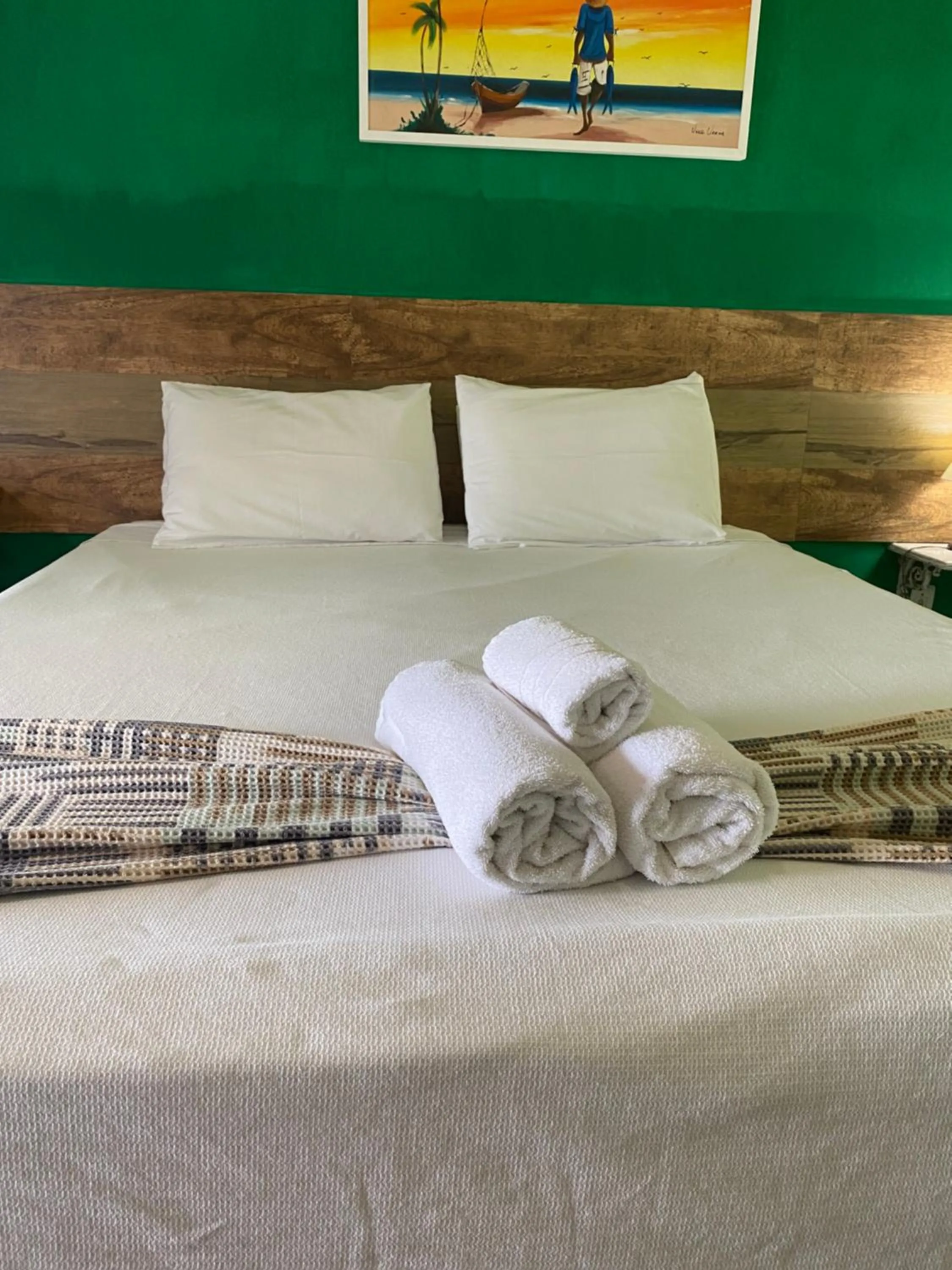 Bed in Pousada Akaroa