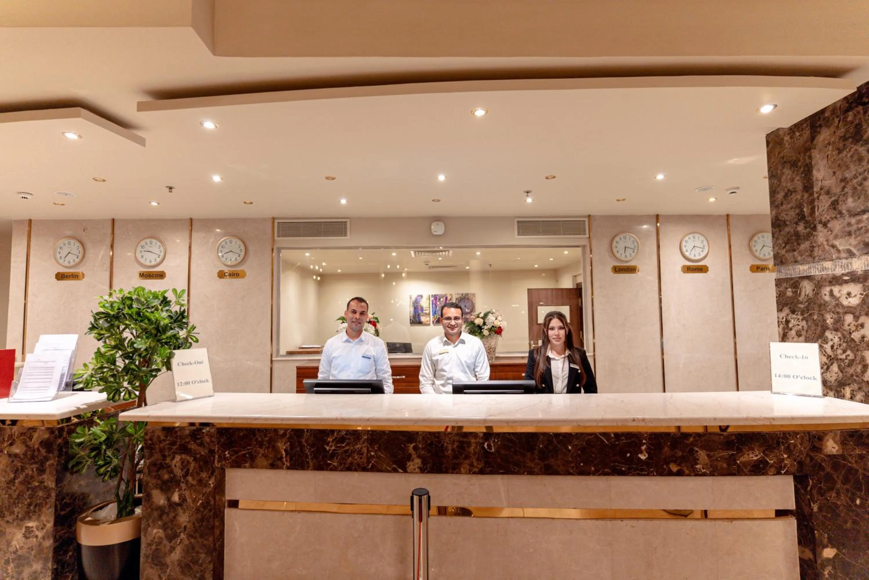 Lobby or reception in Aladdin Beach Resort