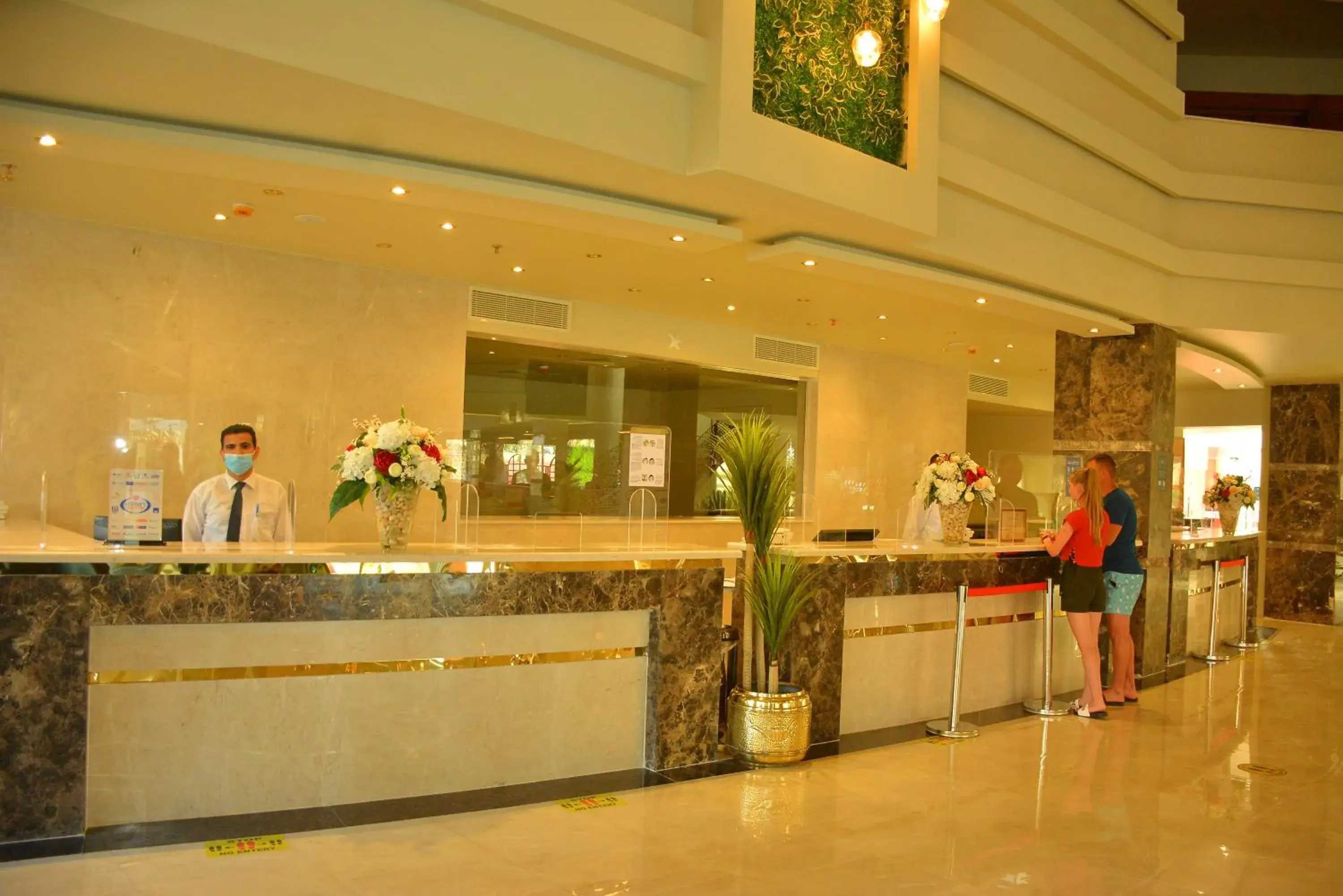 Lobby or reception, Staff in ALADDIN BEACH RESORT