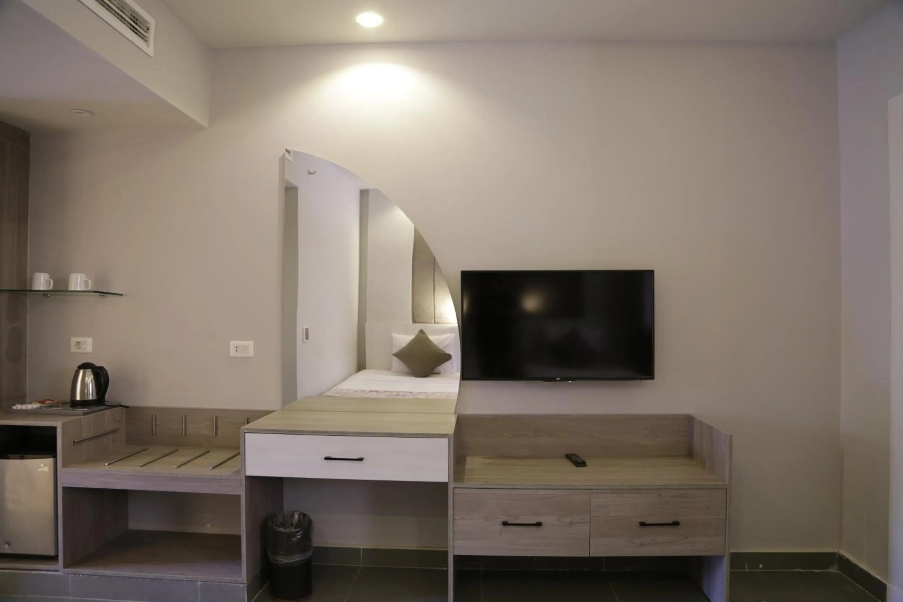 View (from property/room), Bed in Aladdin Beach Resort