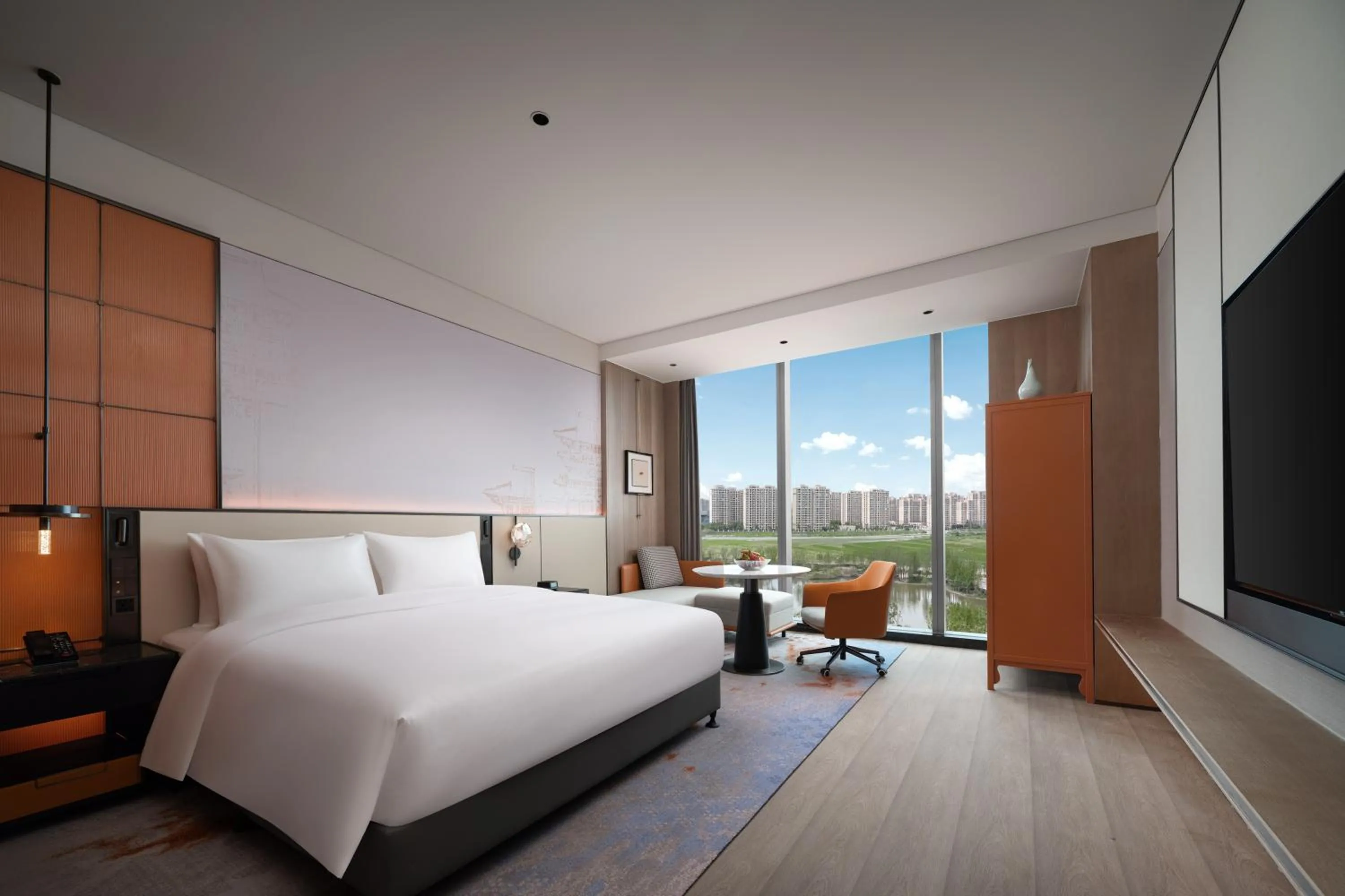 Bed in Jinmao Grandee Hotel Ningbo