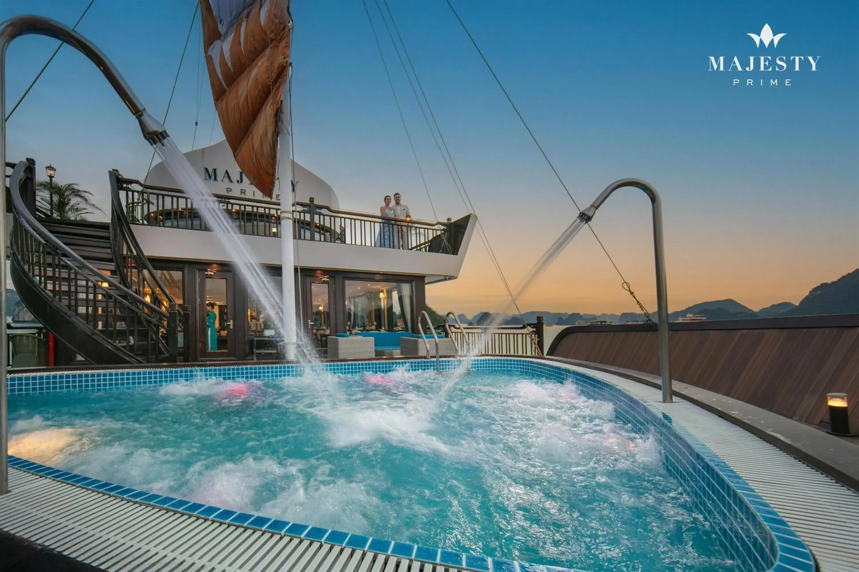 Swimming pool in Majesty Luxury Prime Cruise by Premier Group Swimming pool in Majesty Luxury Prime Cruise by Premier Group