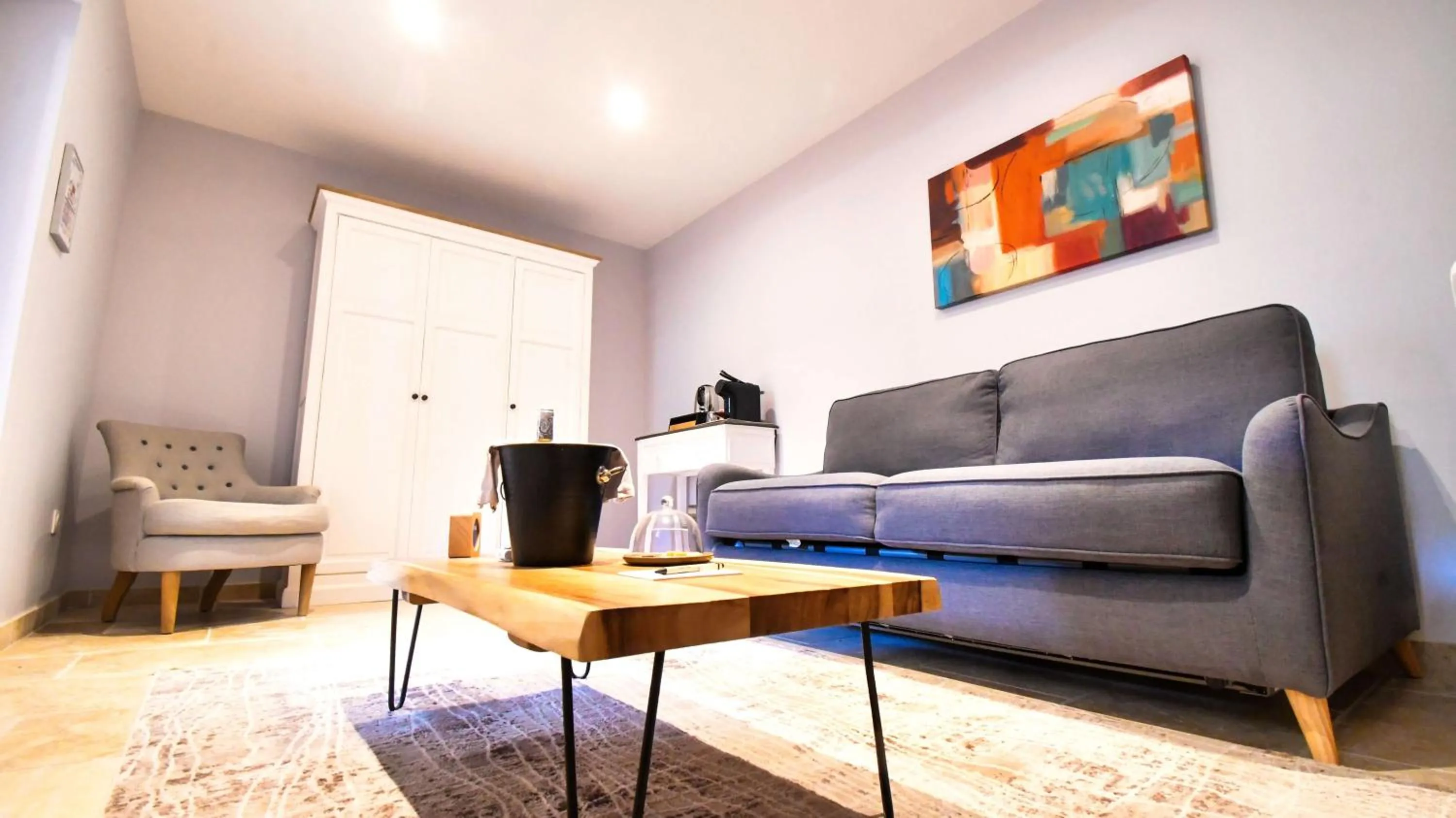 Living room in Domaine Ribiera, Hotel 5 Etoiles, SPA & Golf - Forcalquier