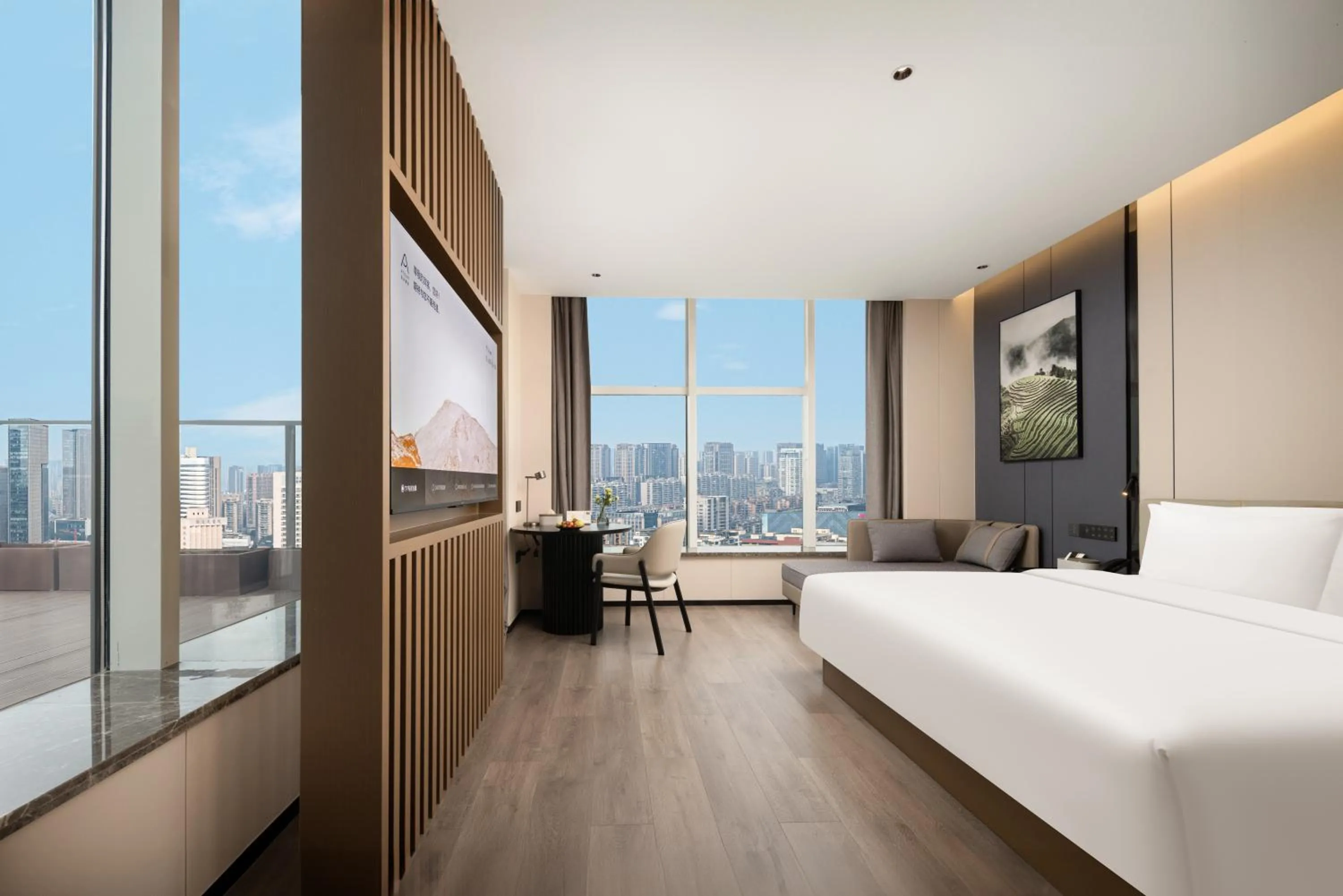 TV and multimedia, Bed in Atour Hotel Hangzhou Canal Huzhou Street