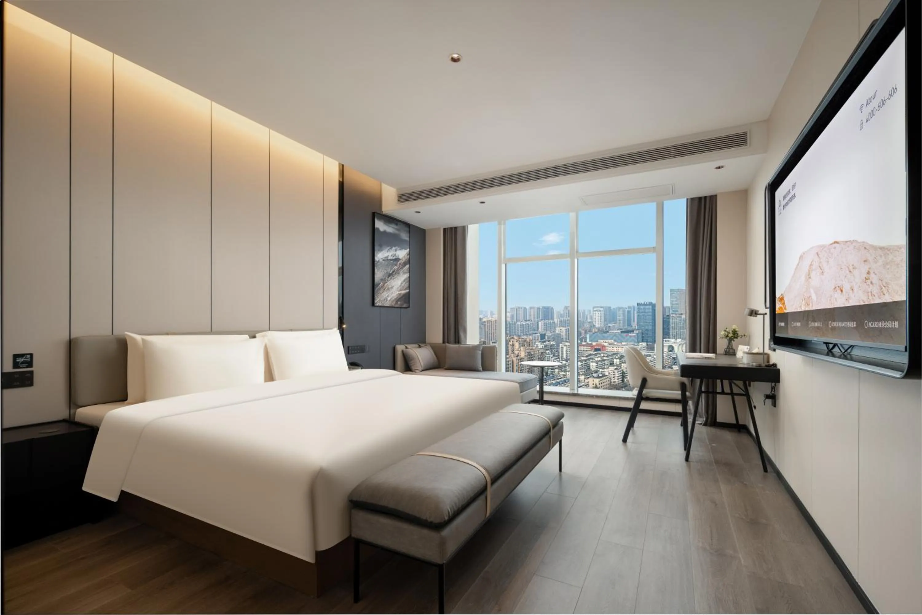 TV and multimedia, Bed in Atour Hotel Hangzhou Canal Huzhou Street
