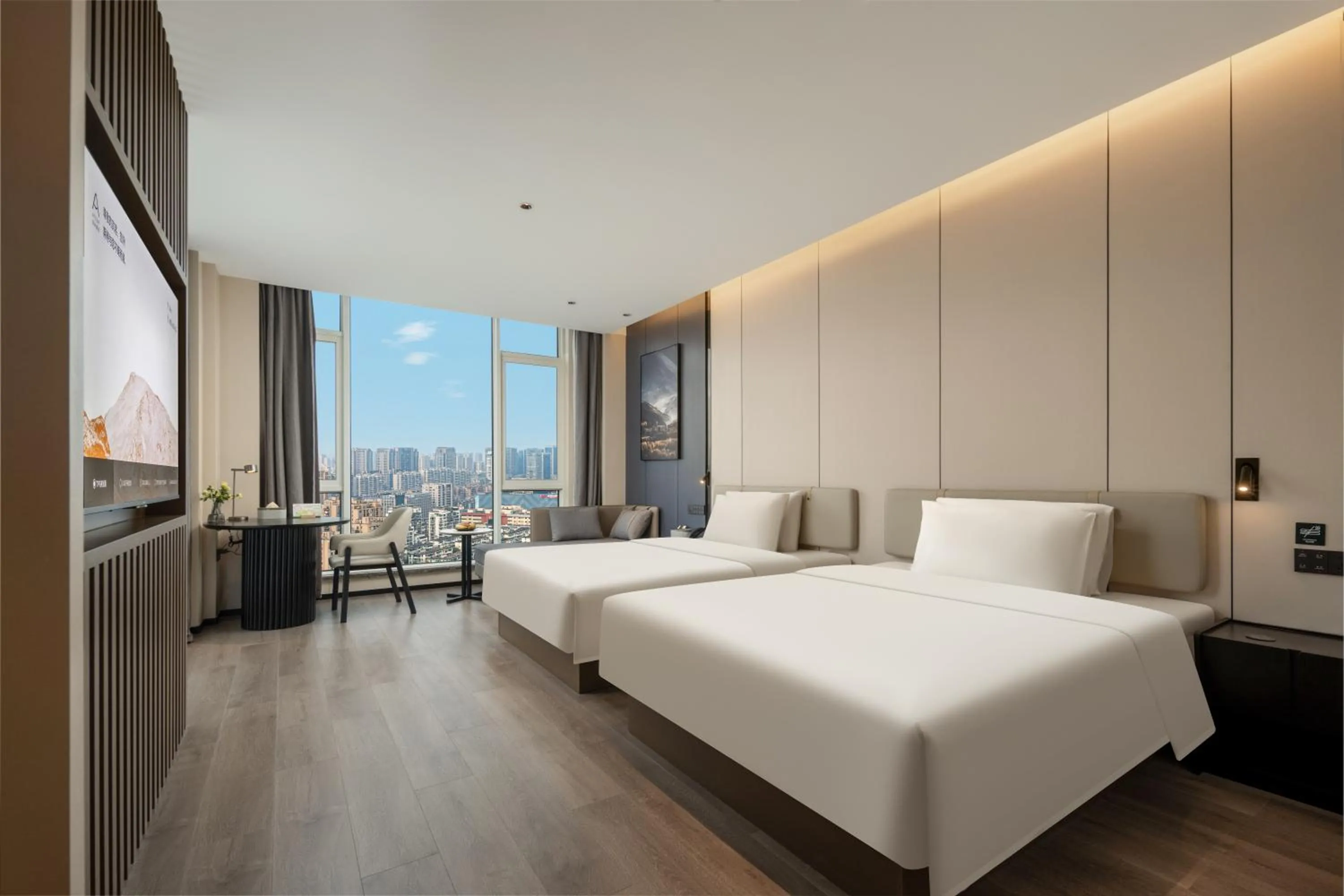 TV and multimedia, Bed in Atour Hotel Hangzhou Canal Huzhou Street