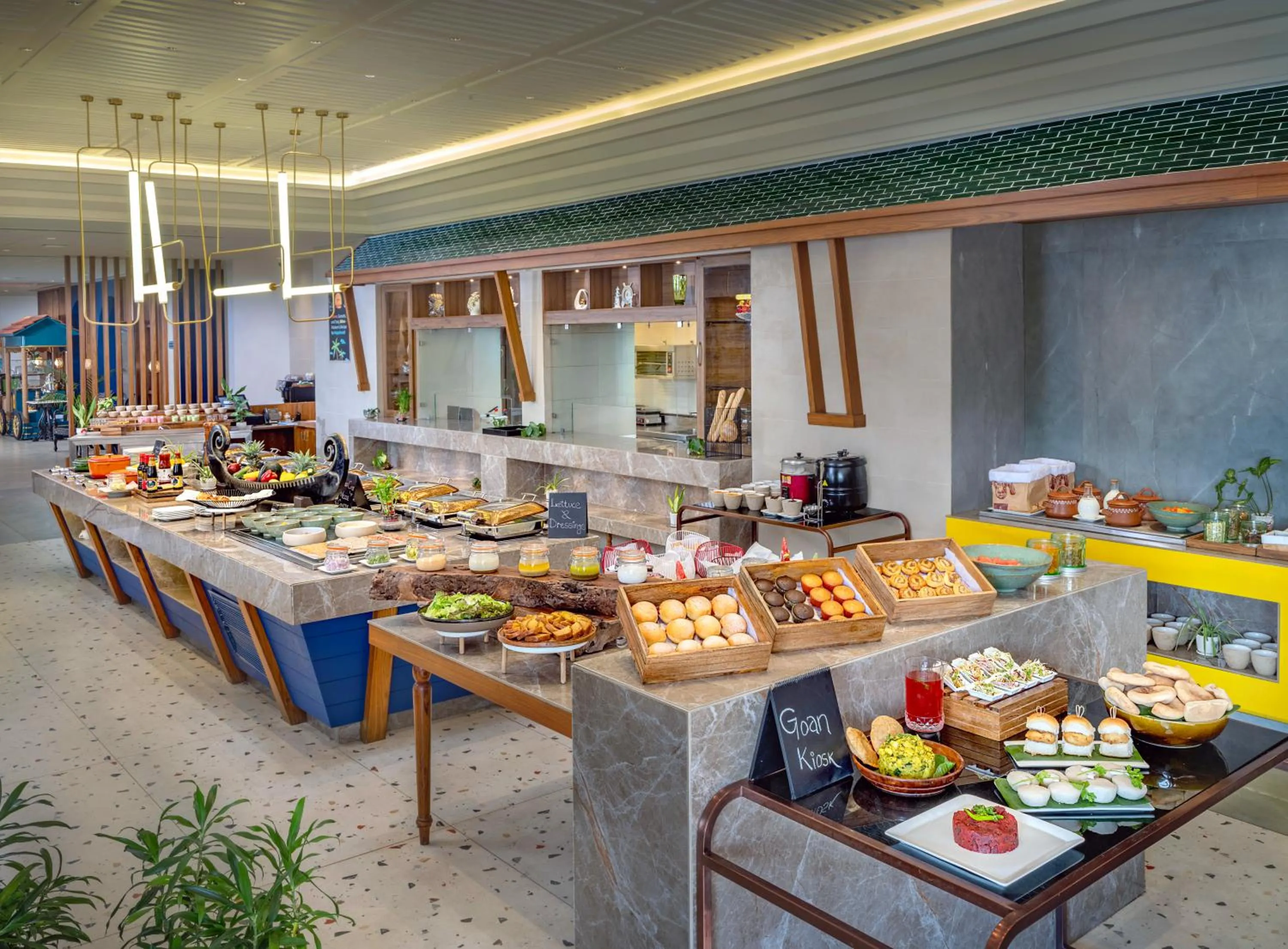 Dining area in Gateway Goa, Palolem