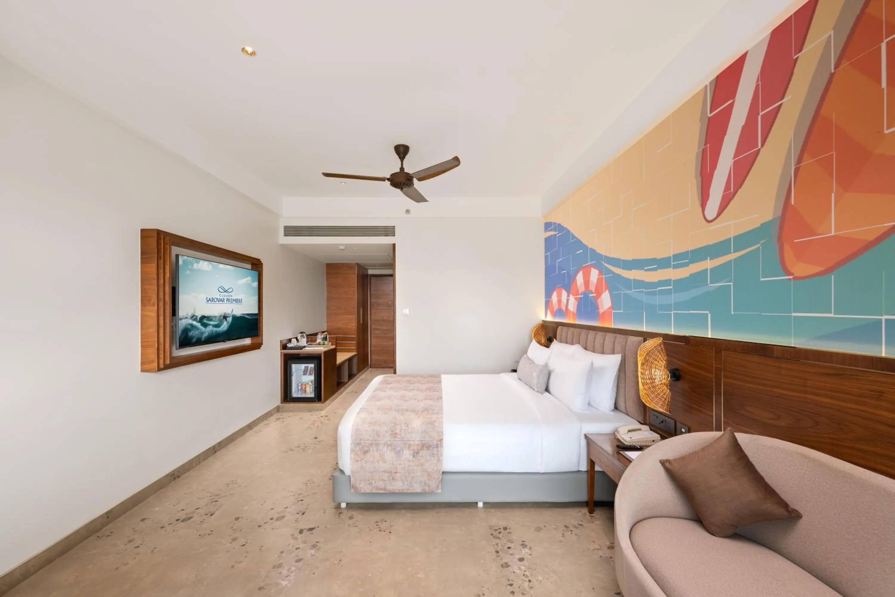 Bed in Cloud9 Sarovar Premiere Palomen Goa