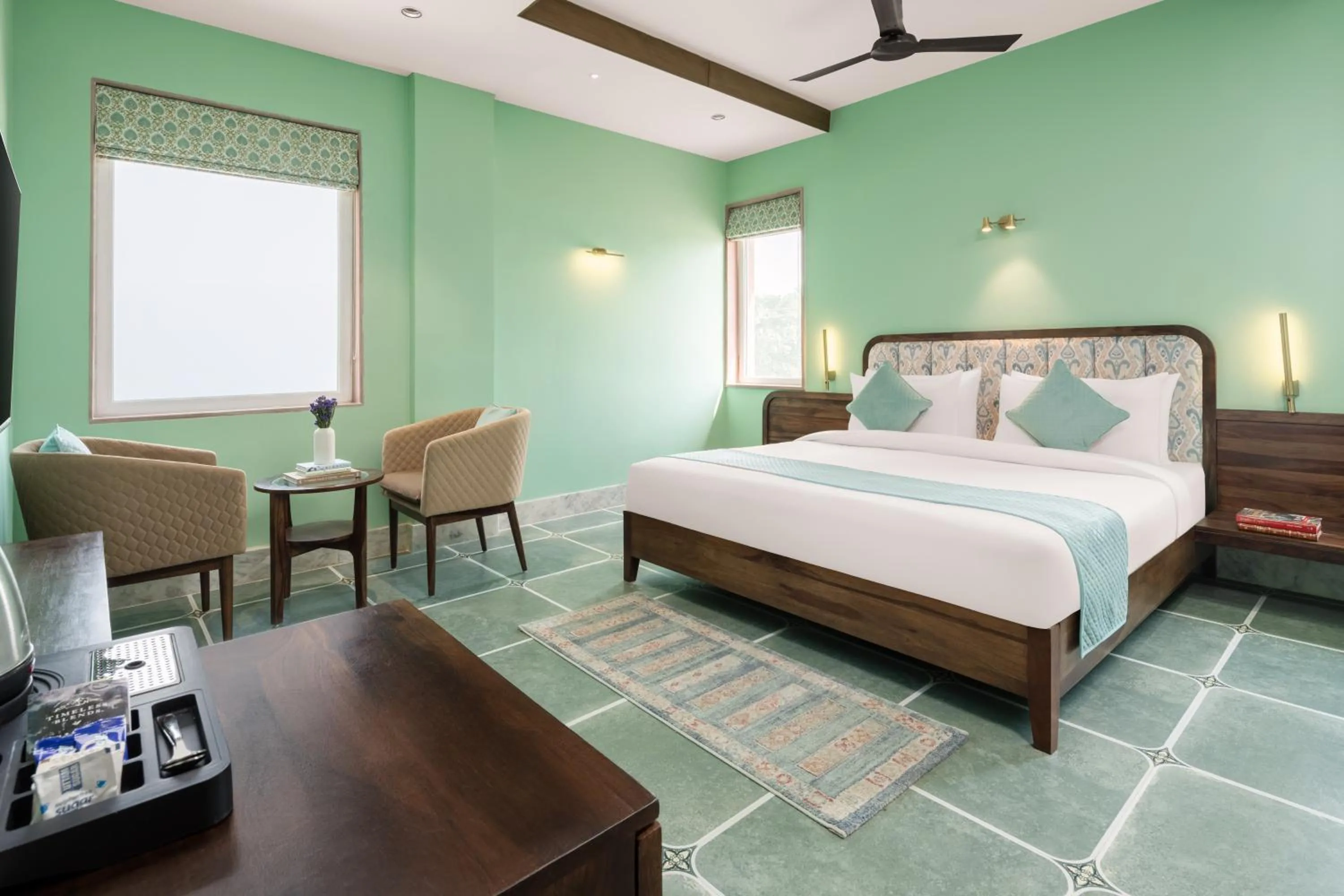 Bedroom, Bed in Raasvan, Vrindavan- AM Hotel Kollection