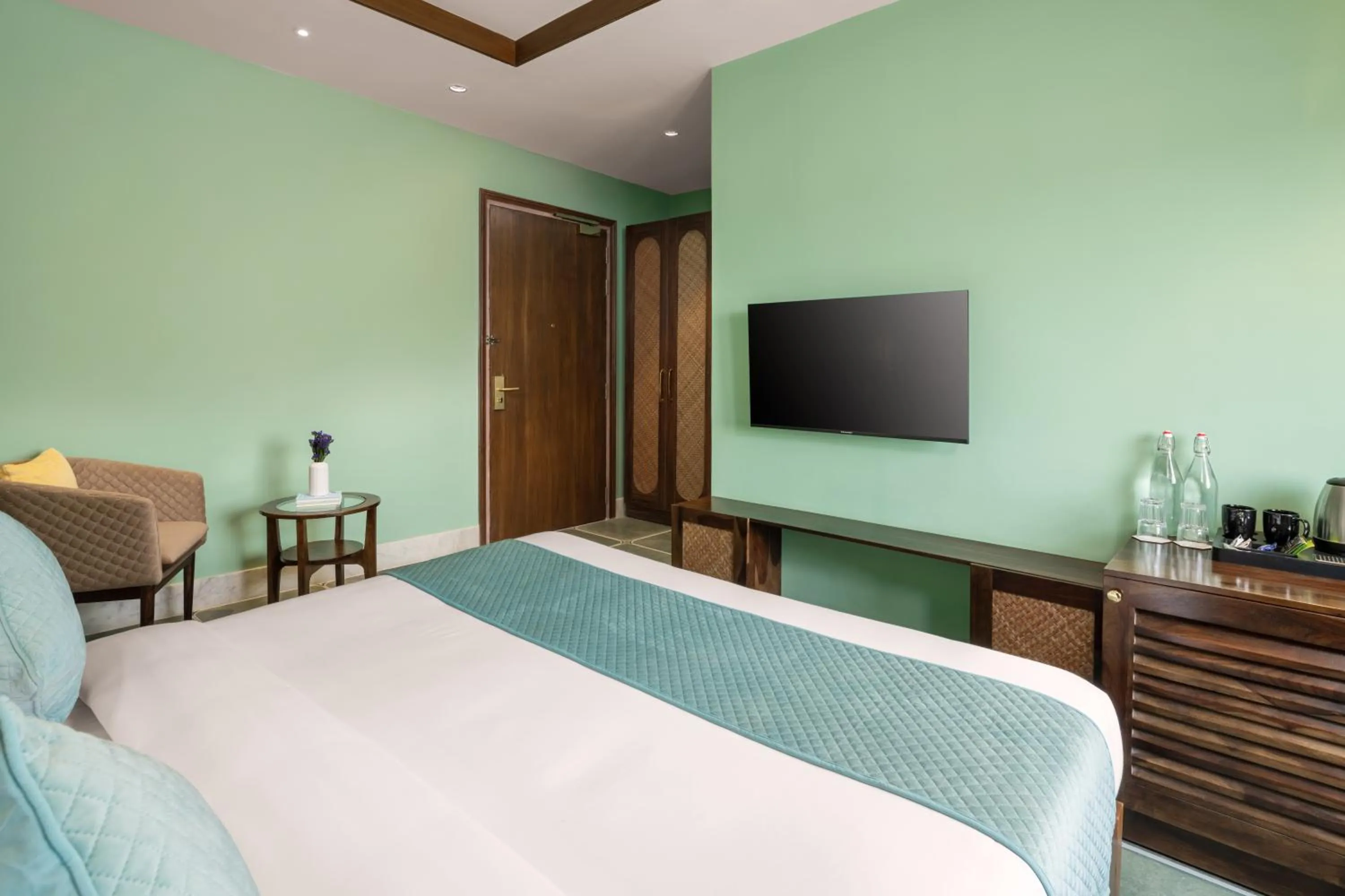 Bedroom, Bed in Raasvan, Vrindavan- AM Hotel Kollection