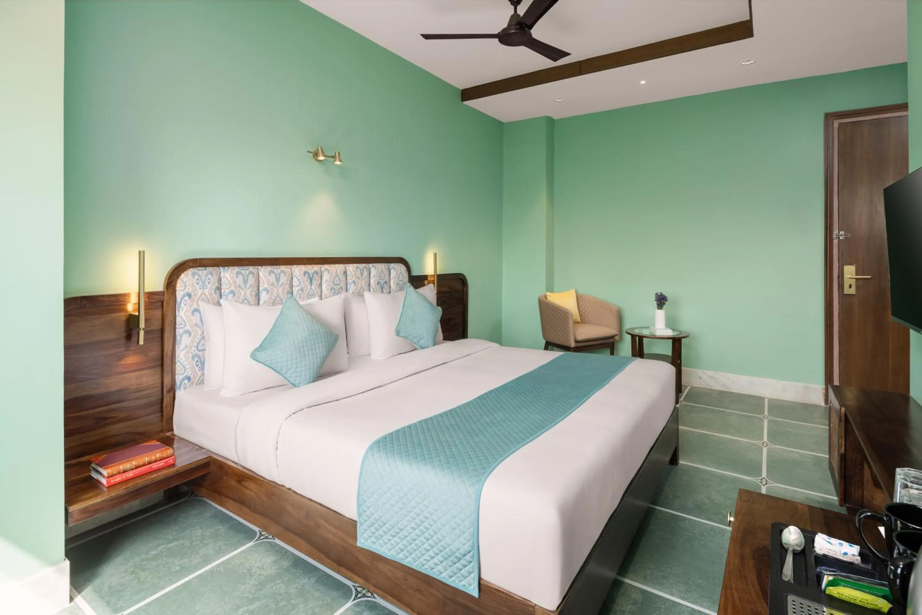 Bedroom, Bed in Raasvan, Vrindavan- AM Hotel Kollection