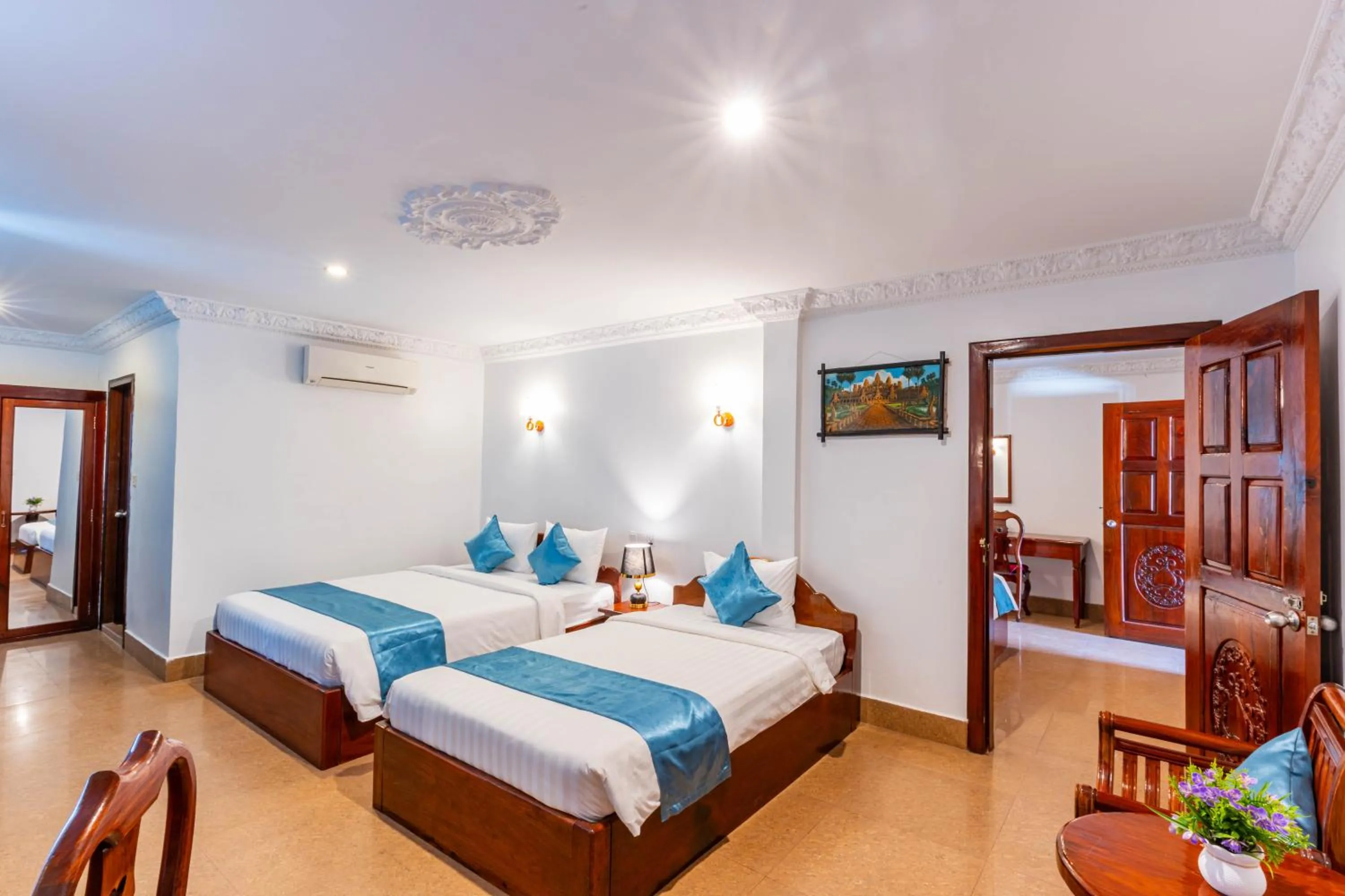 Family, Bed in Rithy Rin Angkor Hotel