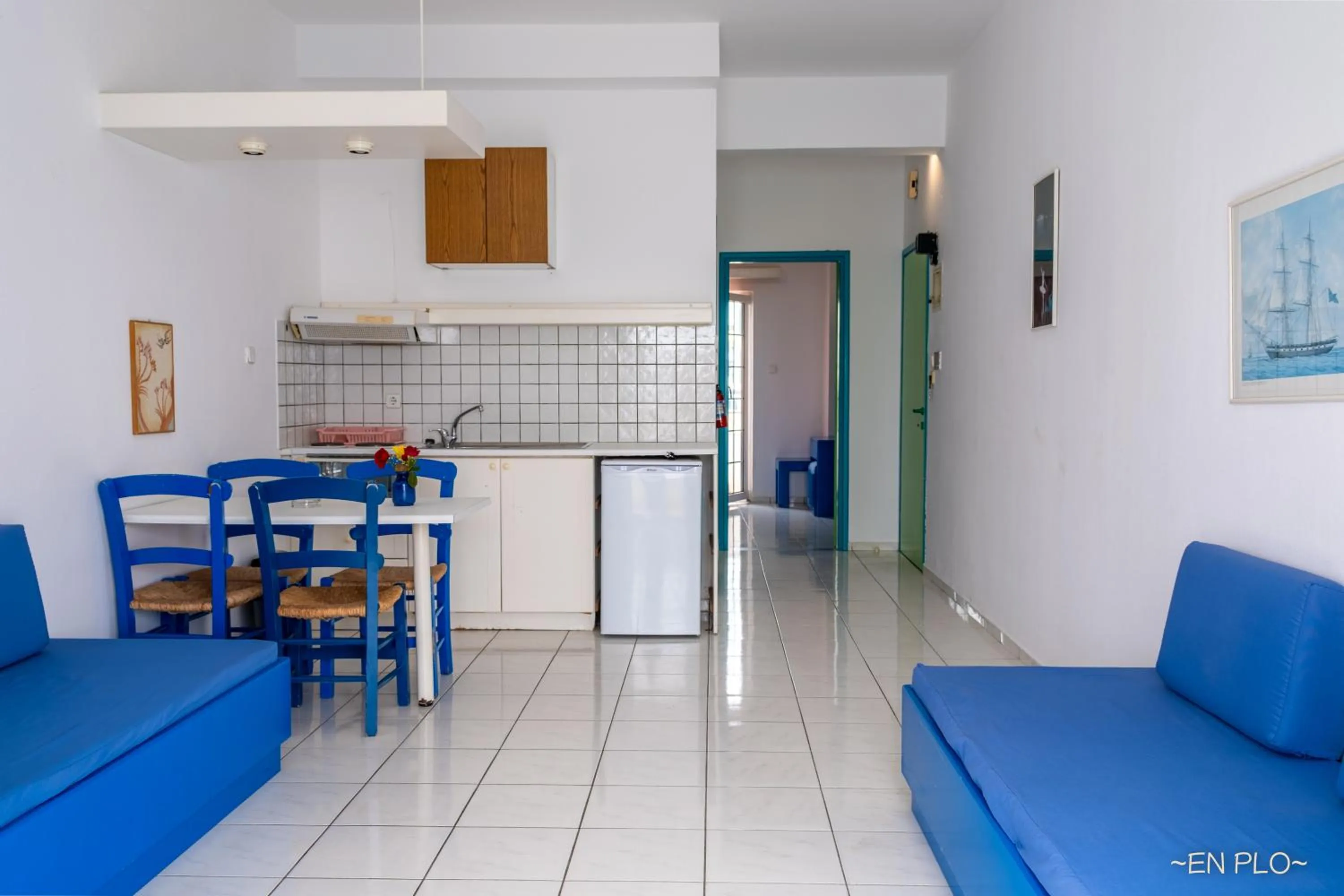 Living room in Enplo Apartments