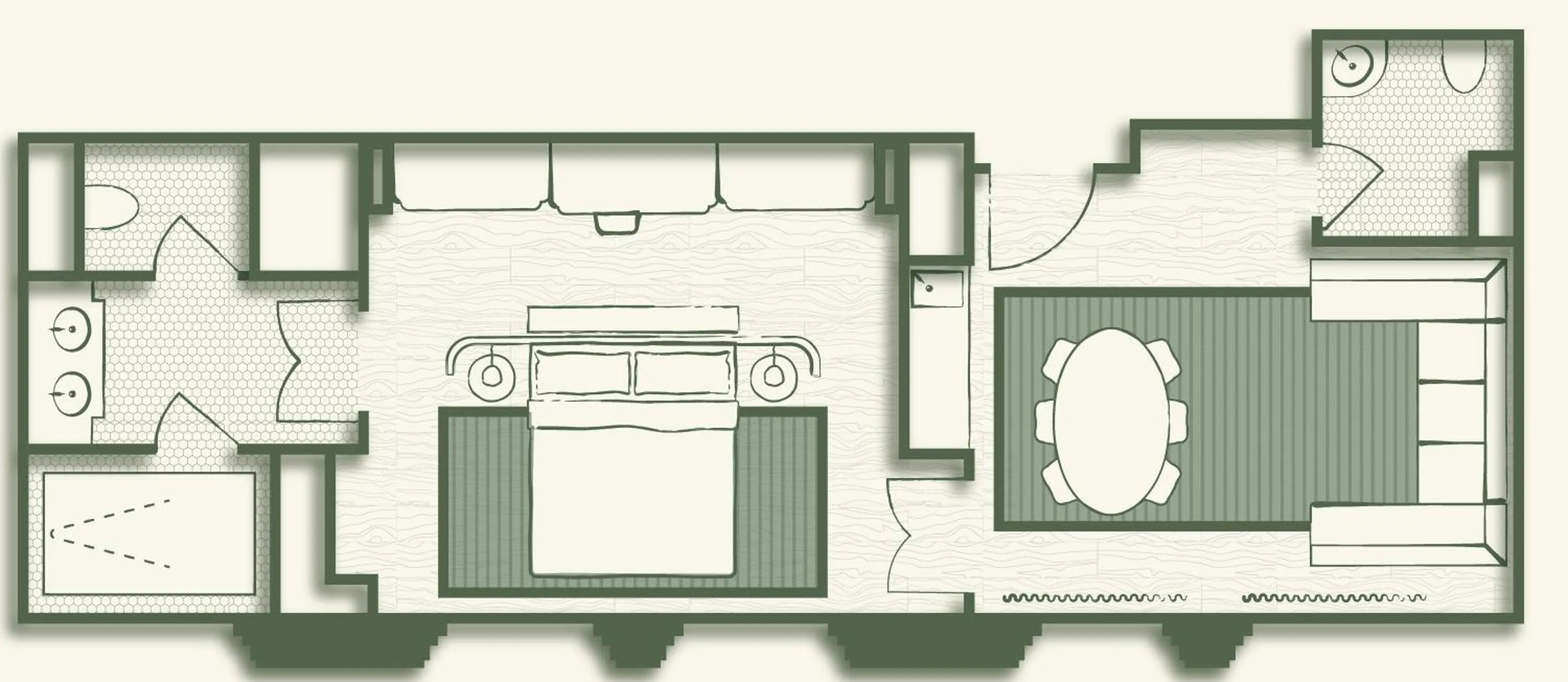 Floor plan in Fidelity Hotel