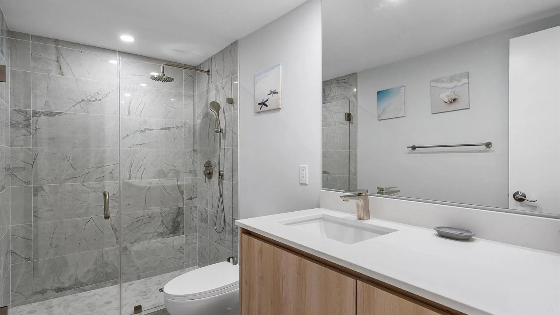 Shower in Ocean Reserve Luxury Condos Across from Sunny Isles Beach