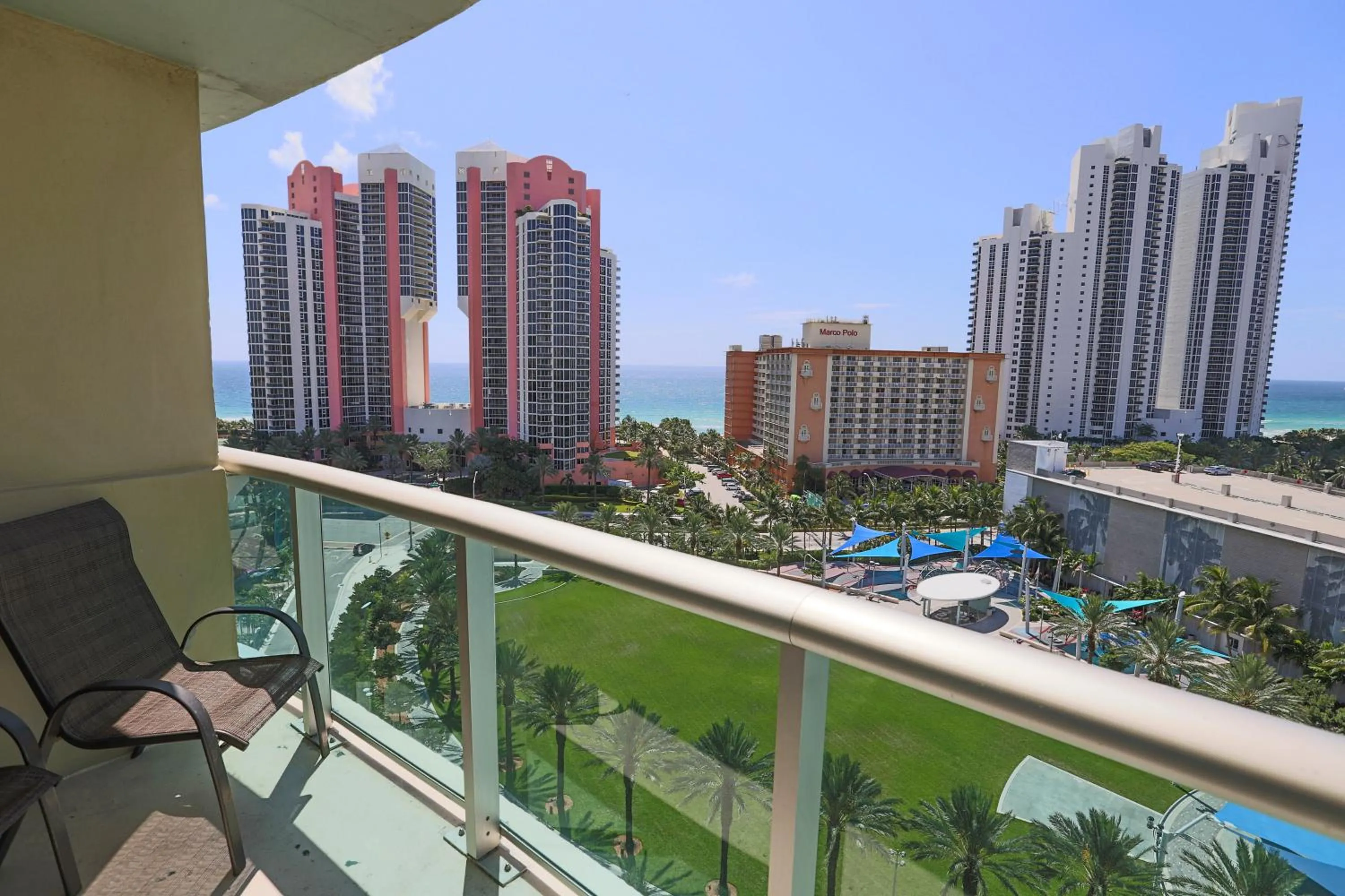 Balcony/Terrace in Ocean Reserve Luxury Condos Across from Sunny Isles Beach