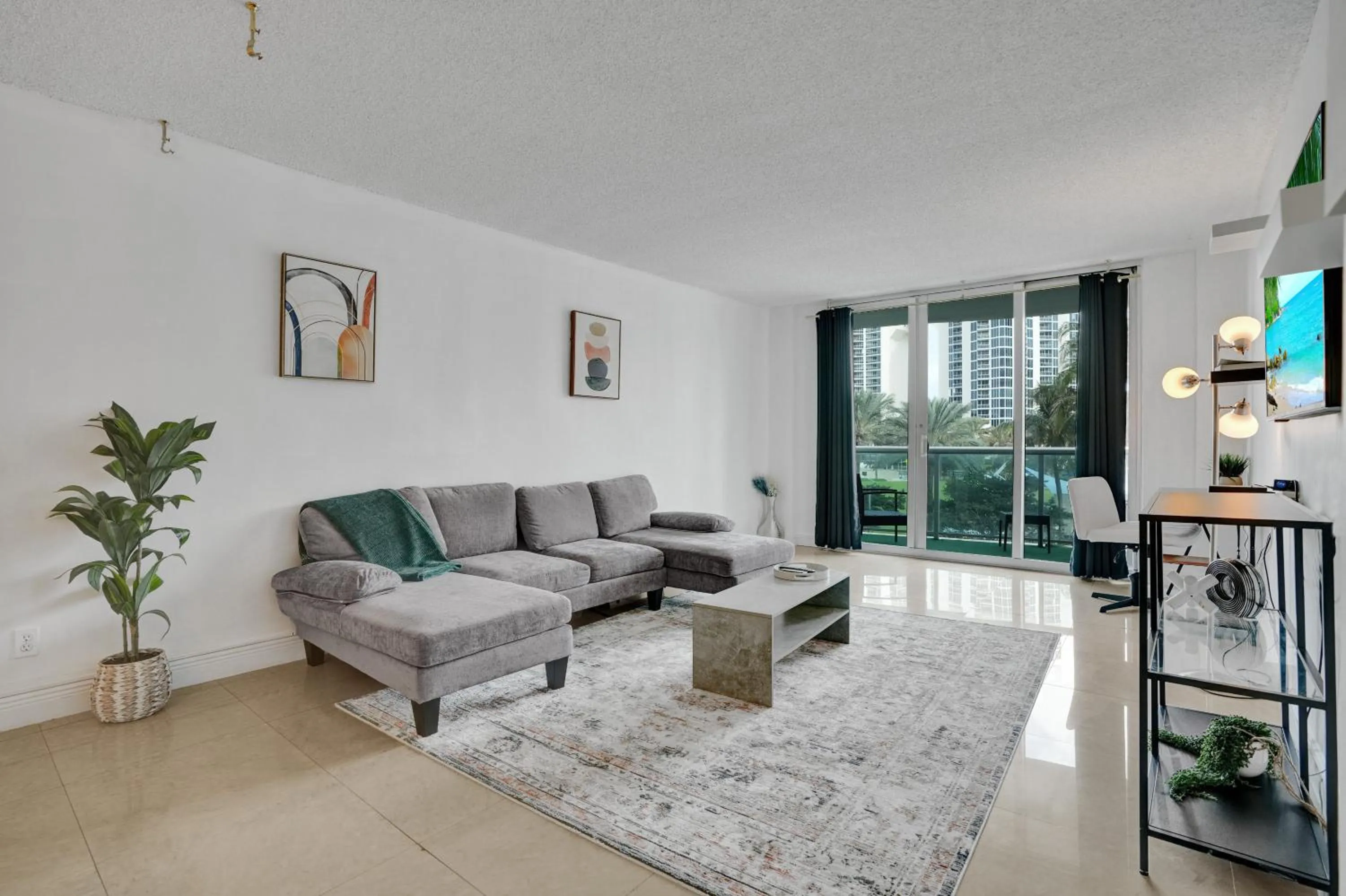TV and multimedia in Ocean Reserve Luxury Condos Across from Sunny Isles Beach