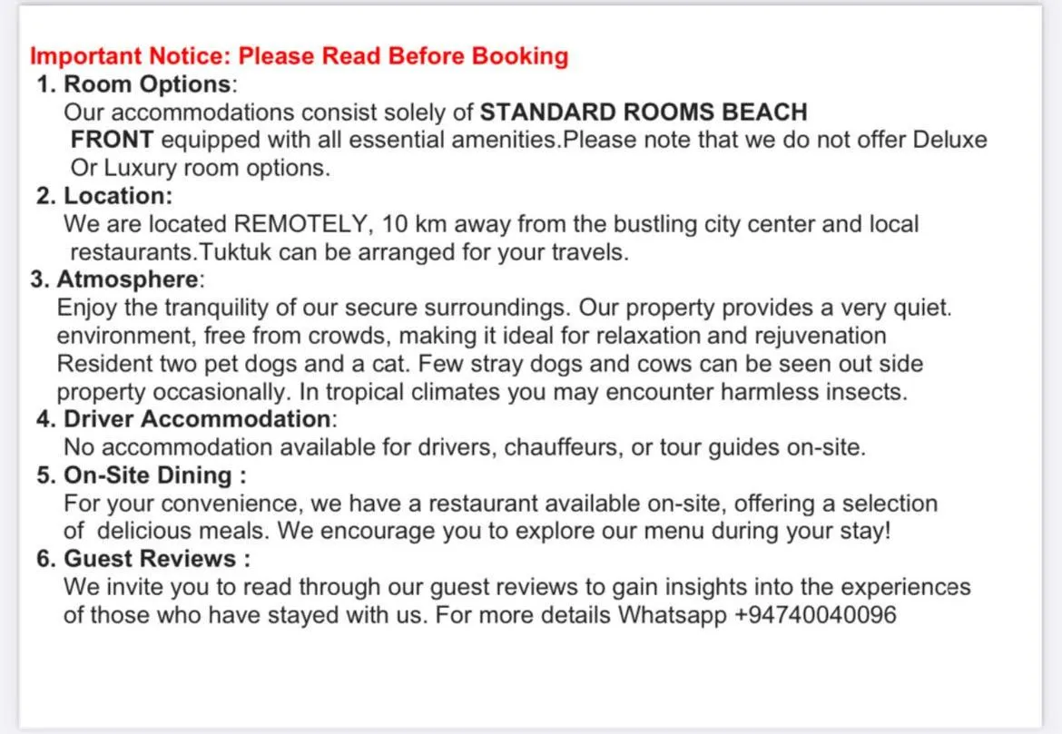 Pearl Oceanic Resort - Trincomalee