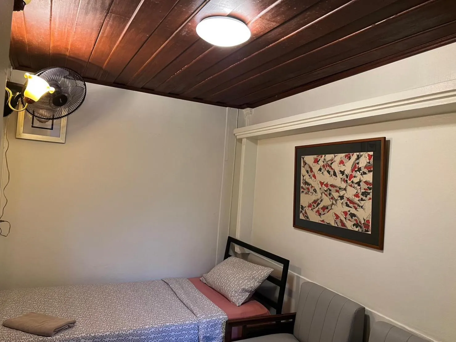 Bedroom, Bed in Blue Chang House