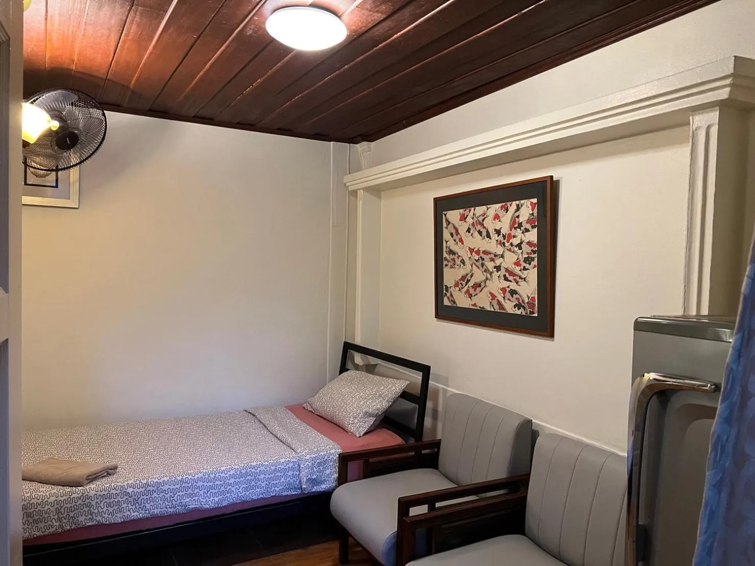 Bedroom, Bed in Blue Chang House