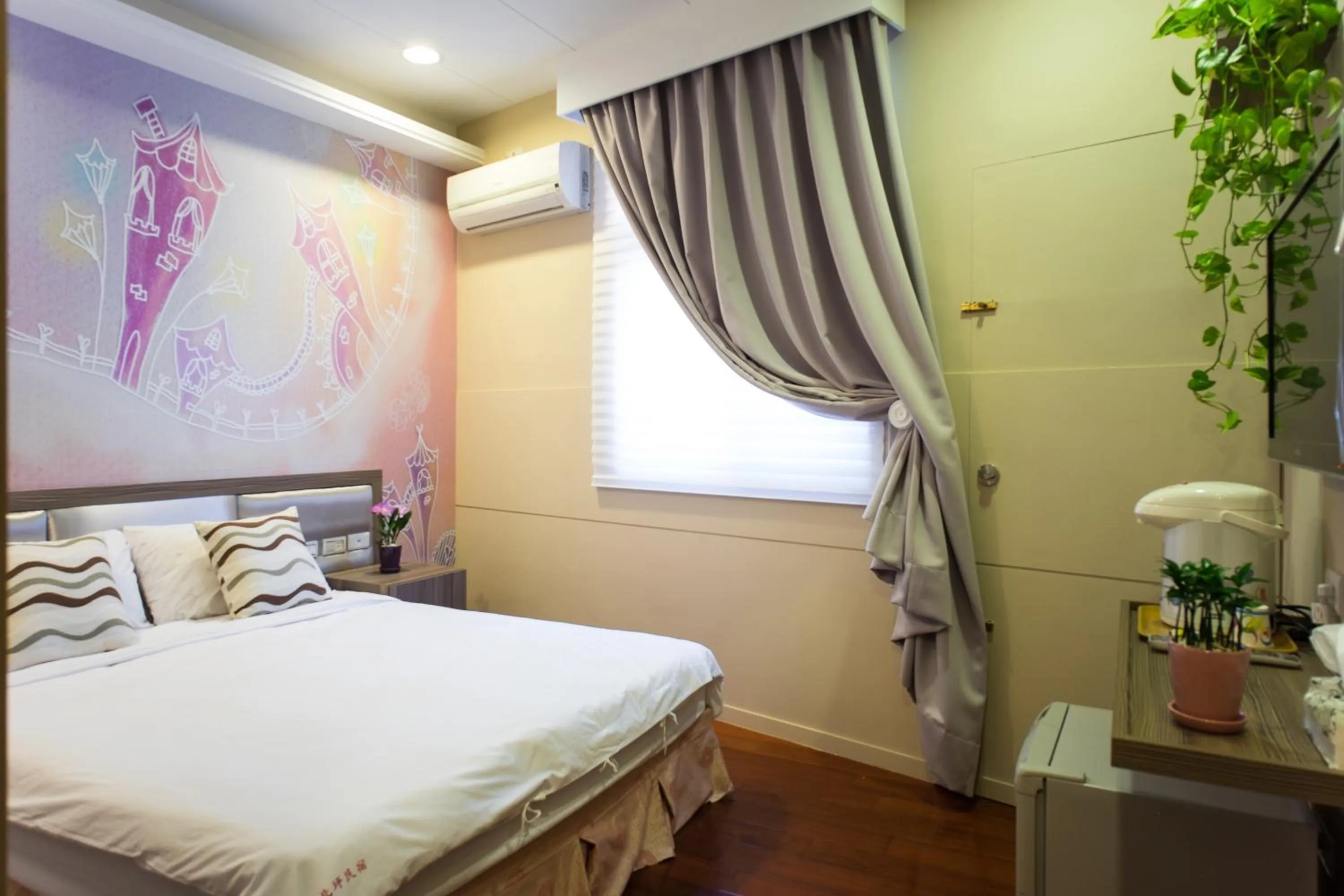 Shower, Bed in Bei Pin B&B