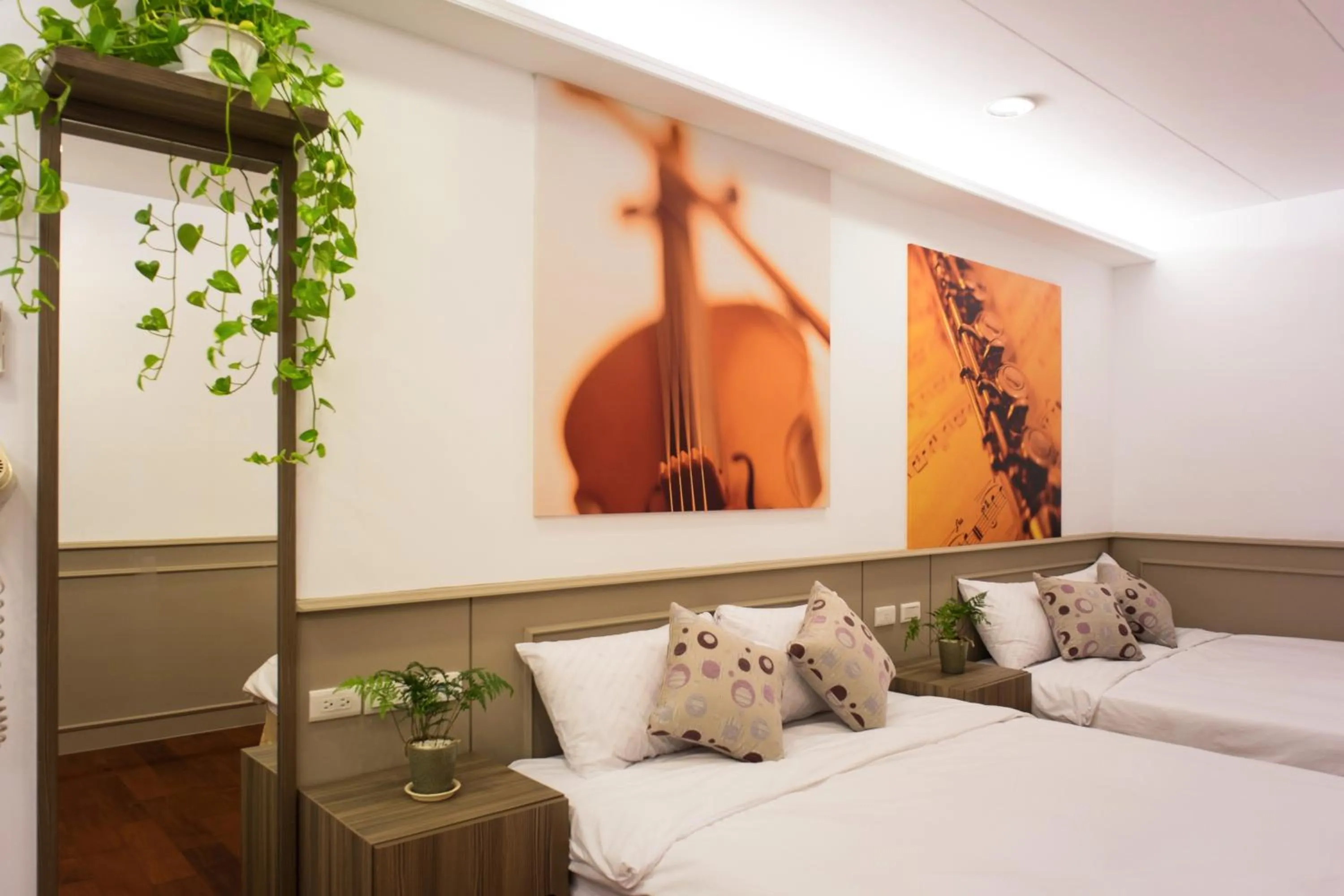 Shower, Bed in Bei Pin B&B