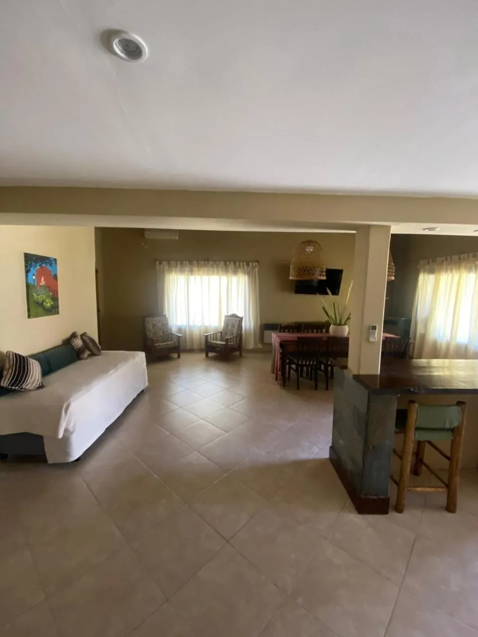 Living room, Bed in Hacienda ALTO MONTE