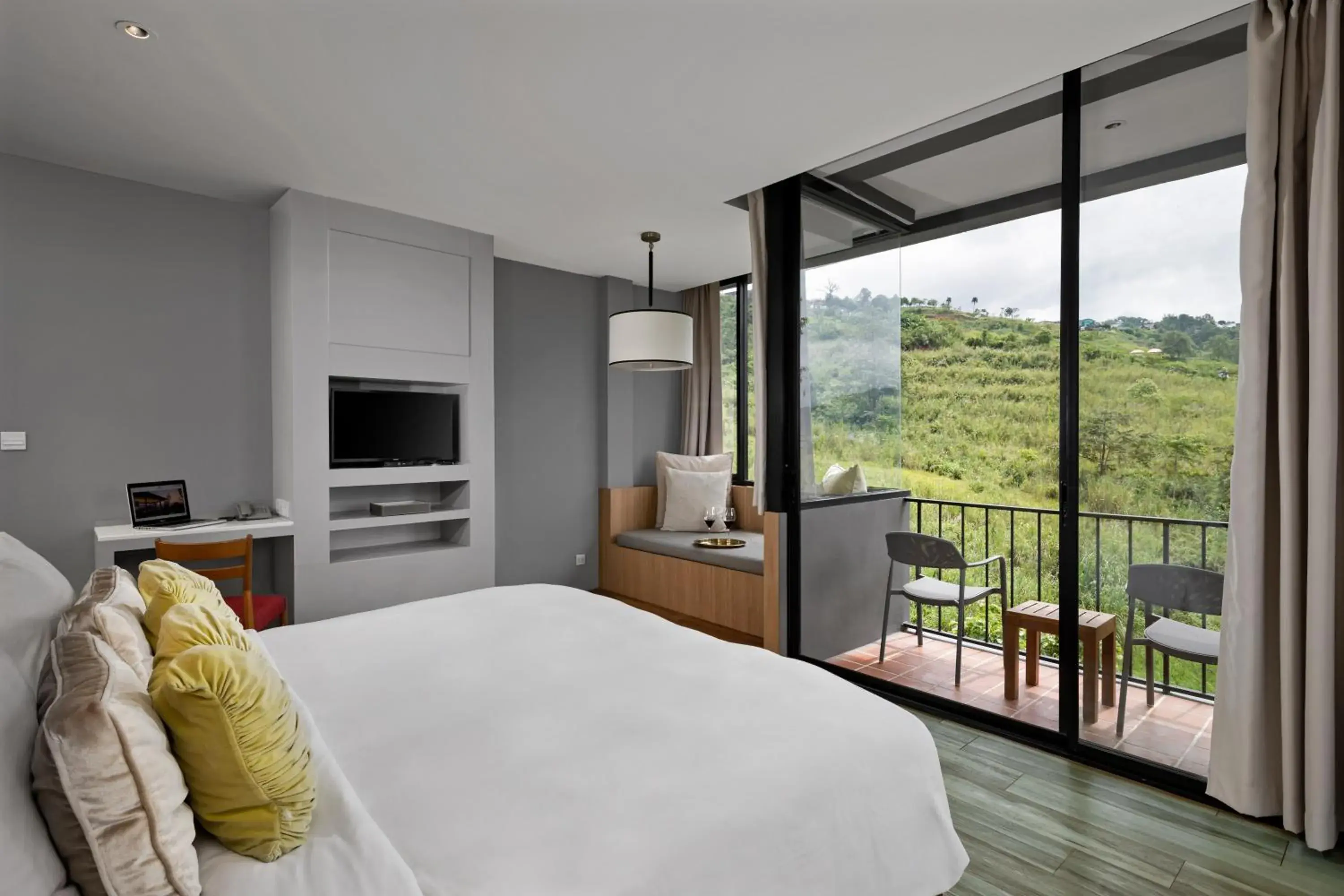 Balcony/Terrace, Bed in Sirinati Khao Kho Balcony/Terrace, Bed in Sirinati Khao Kho