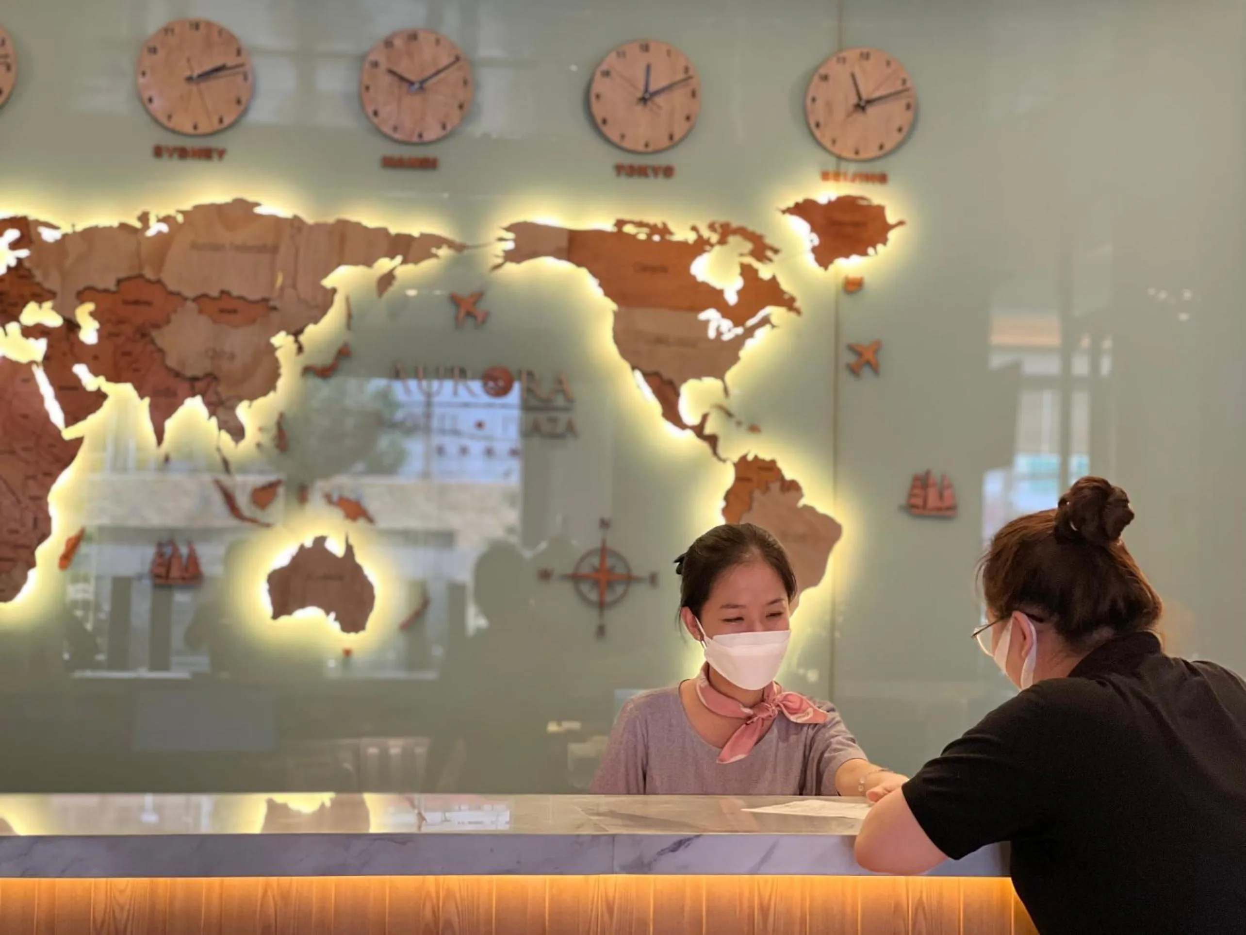 People in AURORA Hotel Plaza