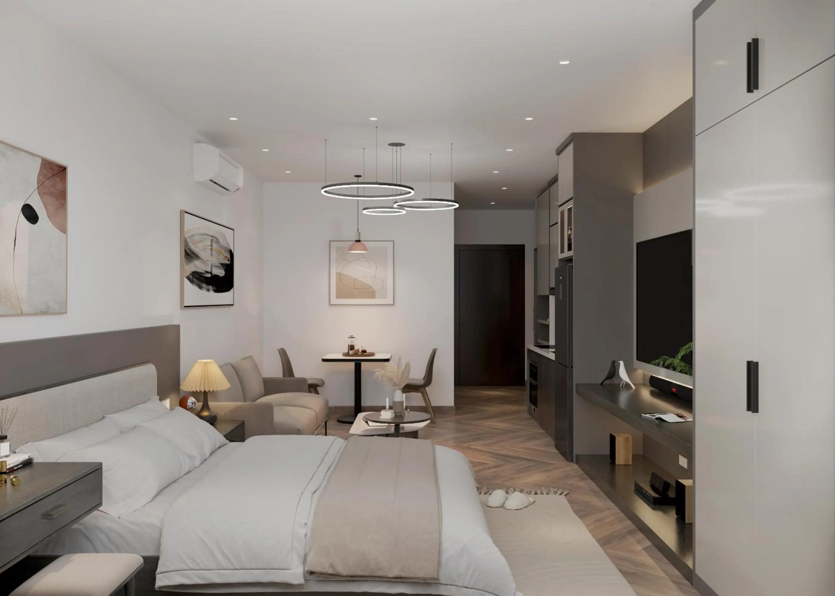 Bed in AURORA Hotel Plaza