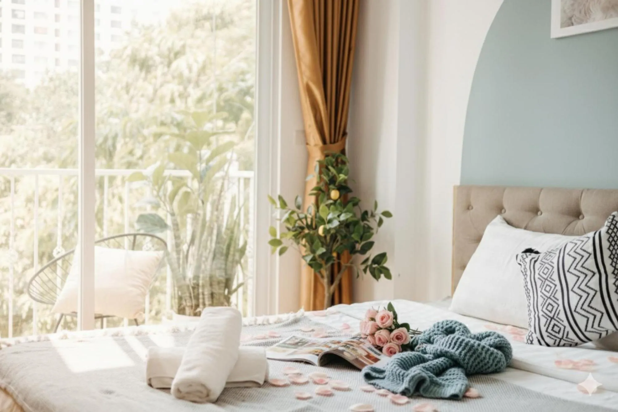 Bed in Label6 Studio West Lake