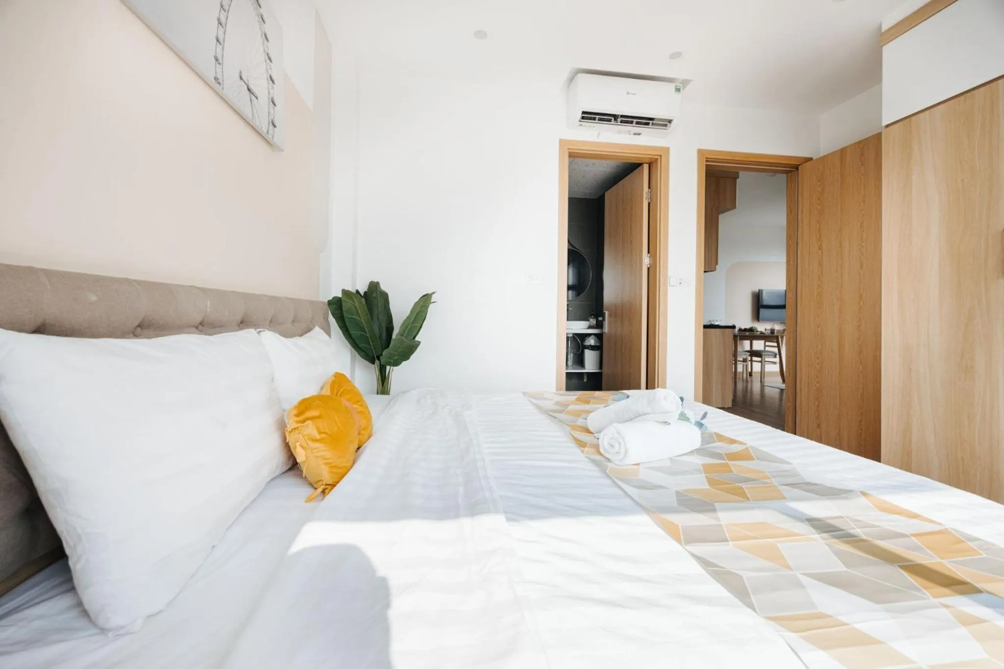 Bed in Label6 Studio West Lake