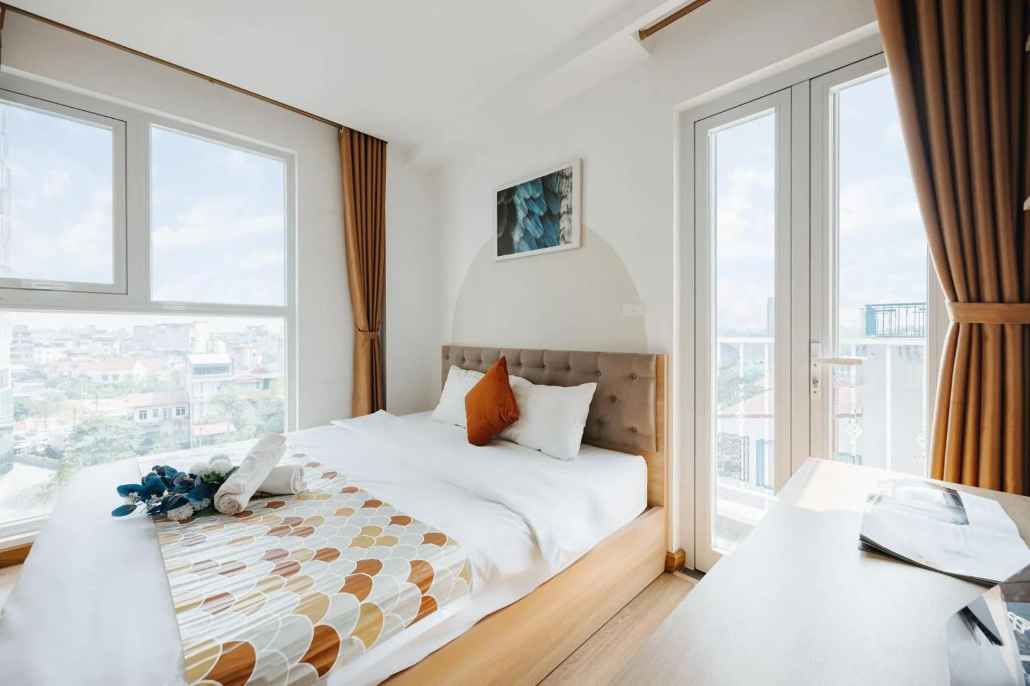 Bedroom, Bed in Label6 Studio West Lake