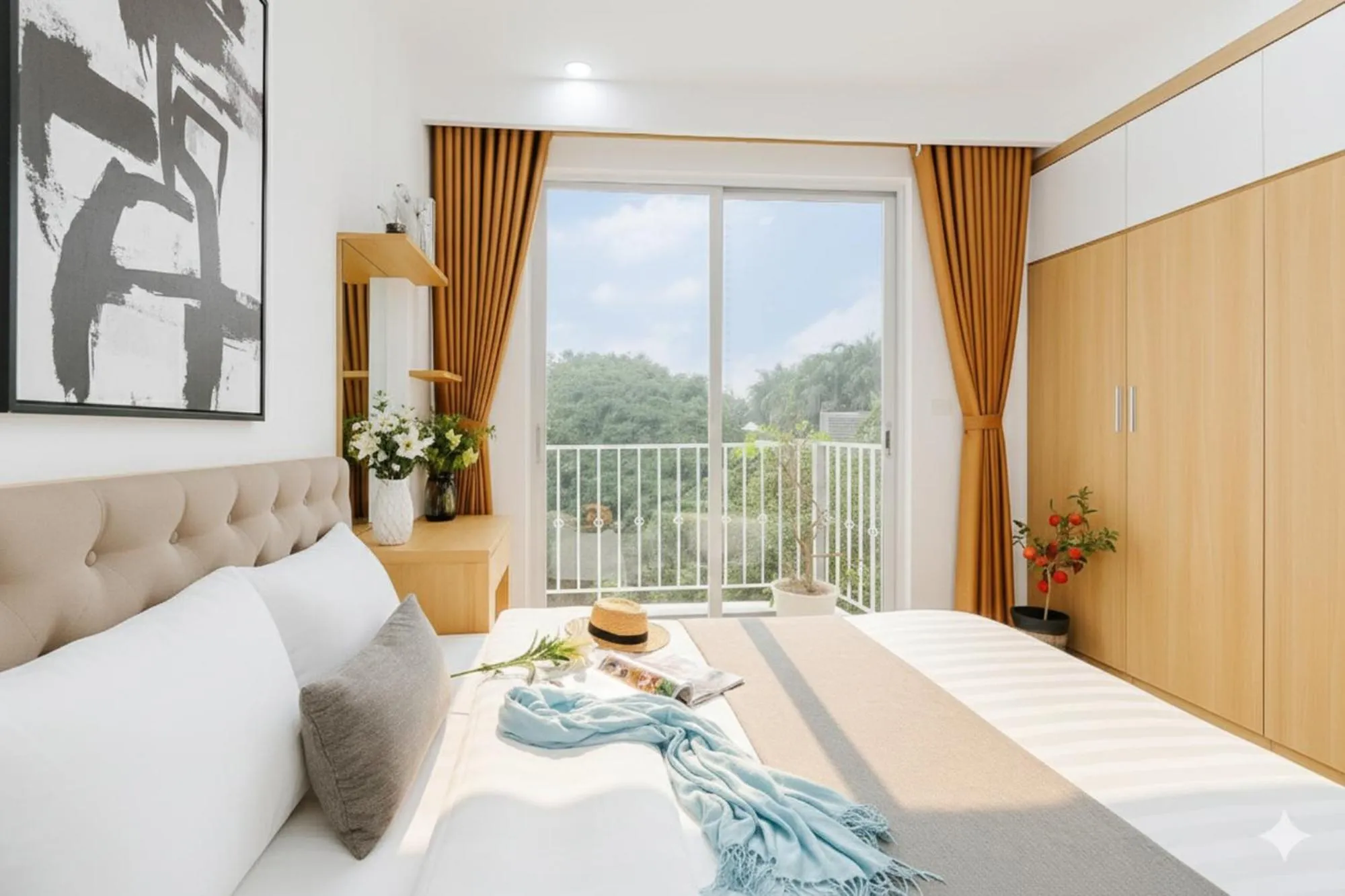 Bed in Label6 Studio West Lake