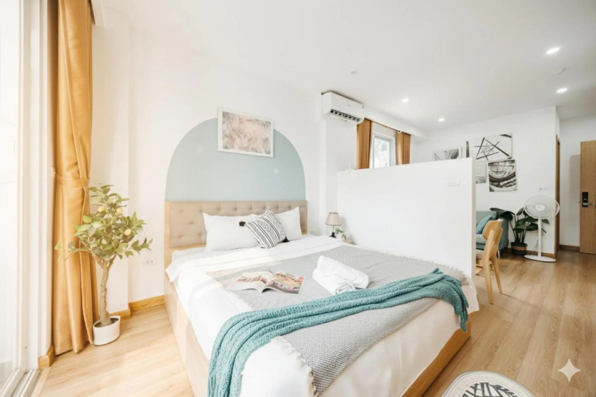 Bedroom, Bed in Label6 Studio West Lake