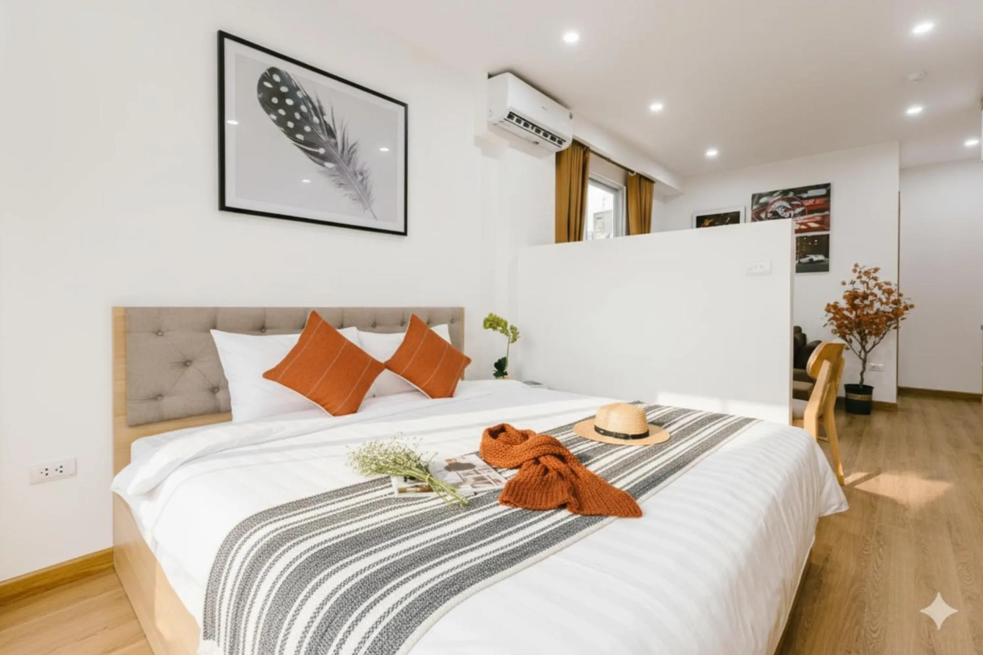 Bed in Label6 Studio West Lake